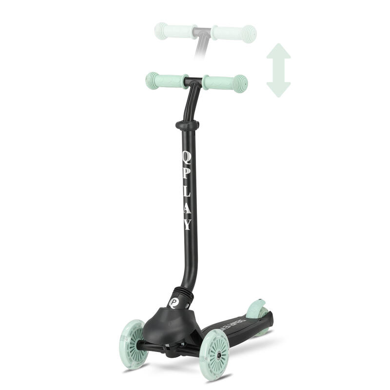 Trotinetă pentru Copii Qplay Sema Evo - Trotinetă 6 în 1 - Roți cu LED - Verde