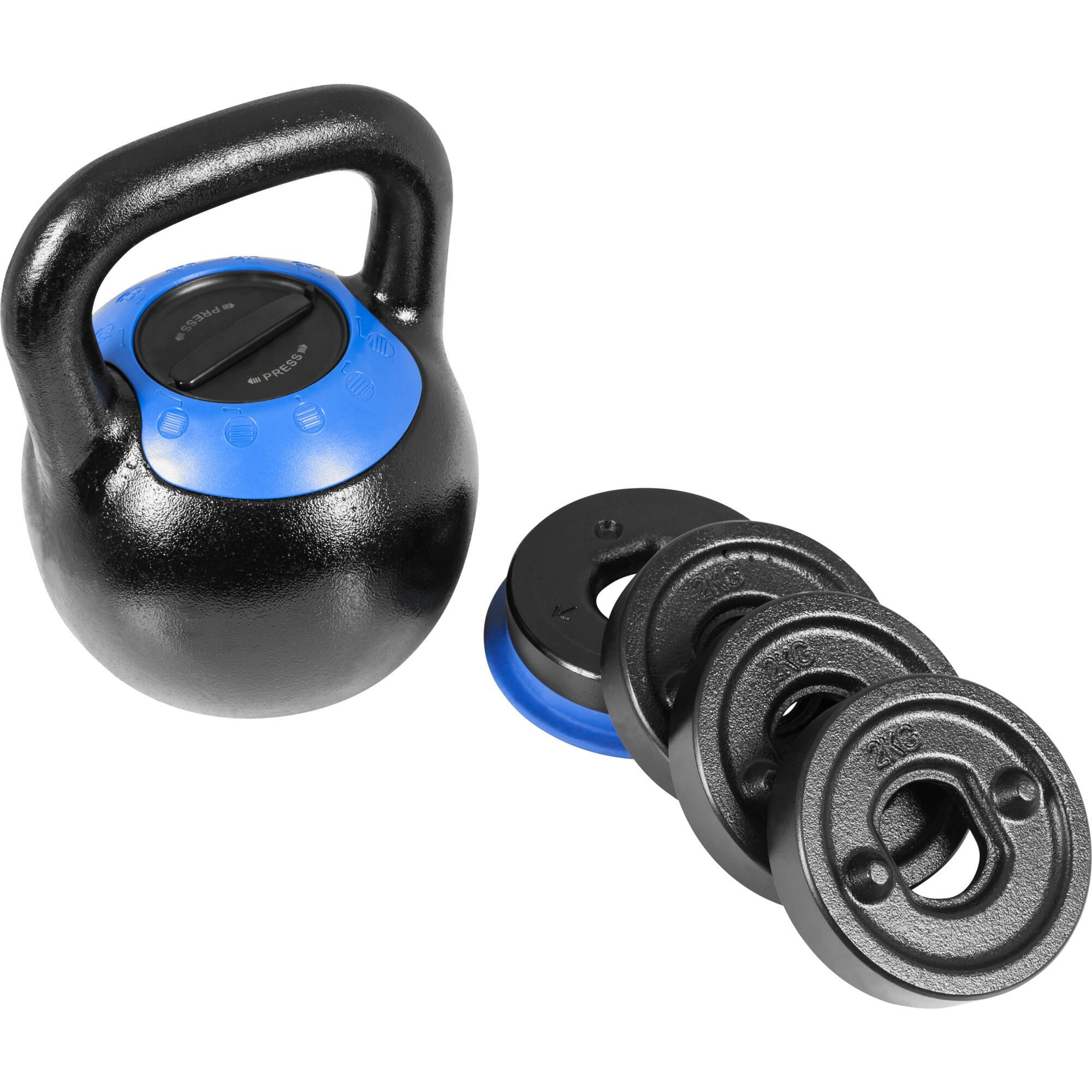 Kettlebell verstellbar 8 kg - 16 kg oder 16 kg bis 24kg 3/7