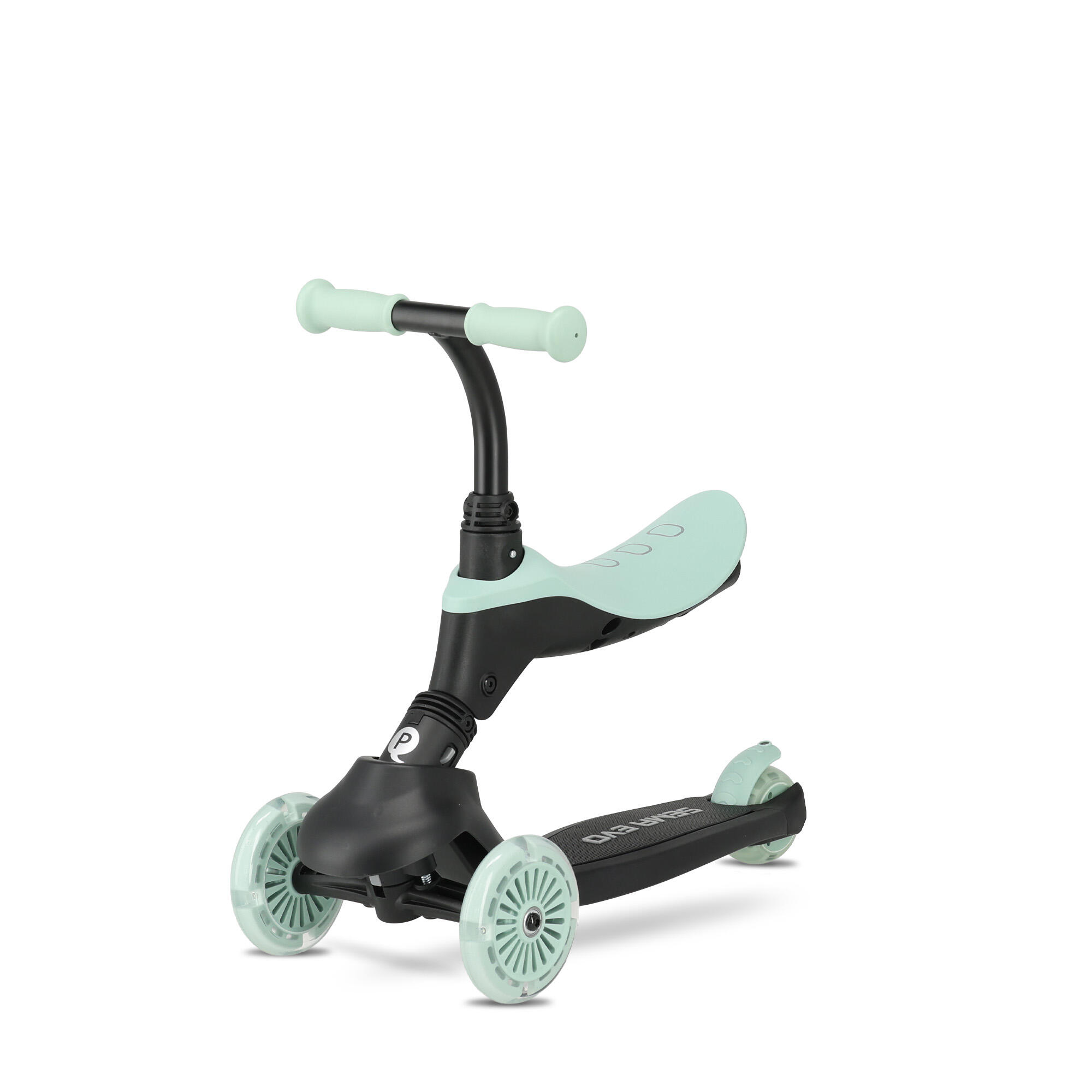 Monopattino per Bambini Qplay Sema Evo - Monopattino 6 in 1 - Ruote LED - Verde 3/10