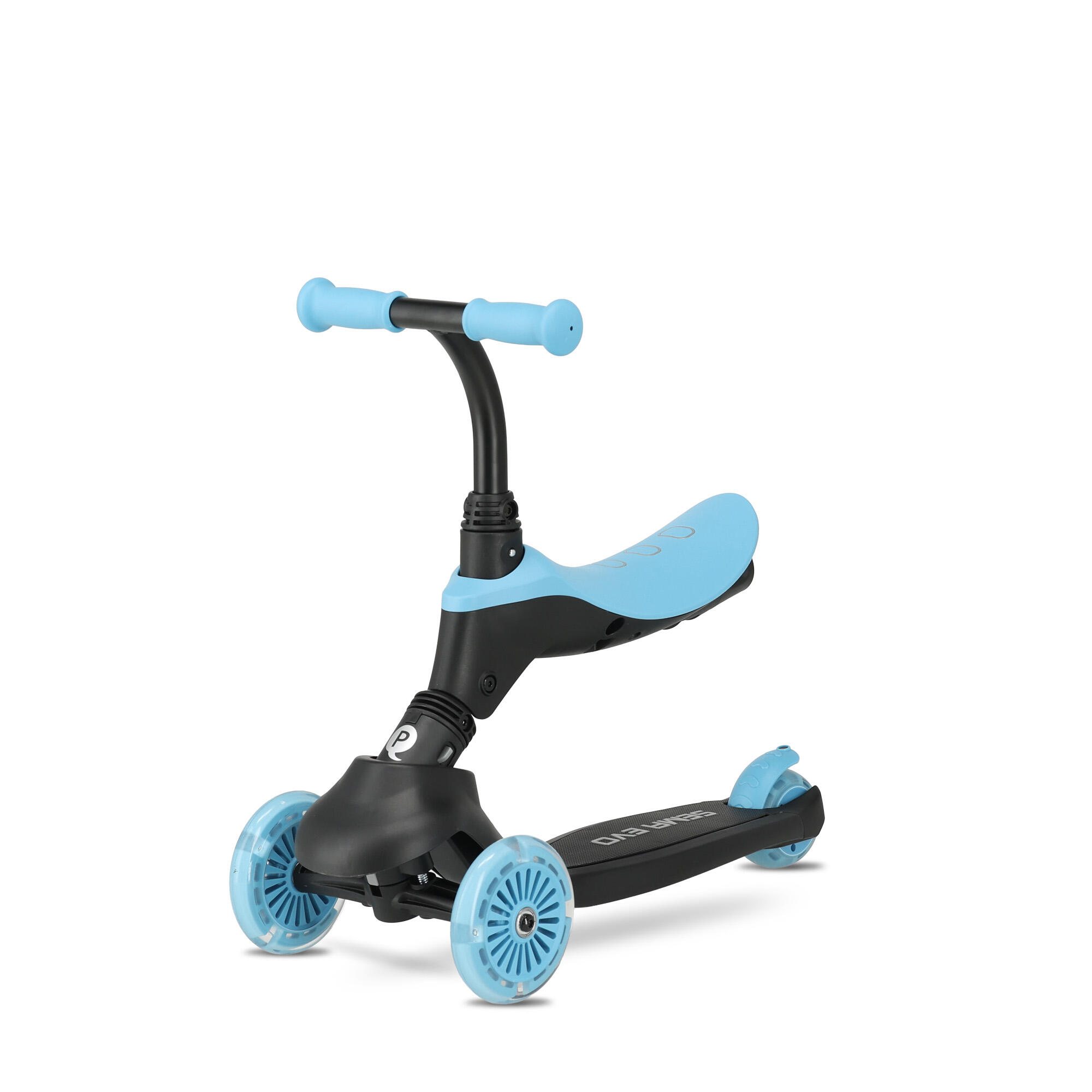 Hulajnoga Dziecięca Qplay Sema Evo - Hulajnoga 6 w 1 - Kółka LED - Niebieska 3/10