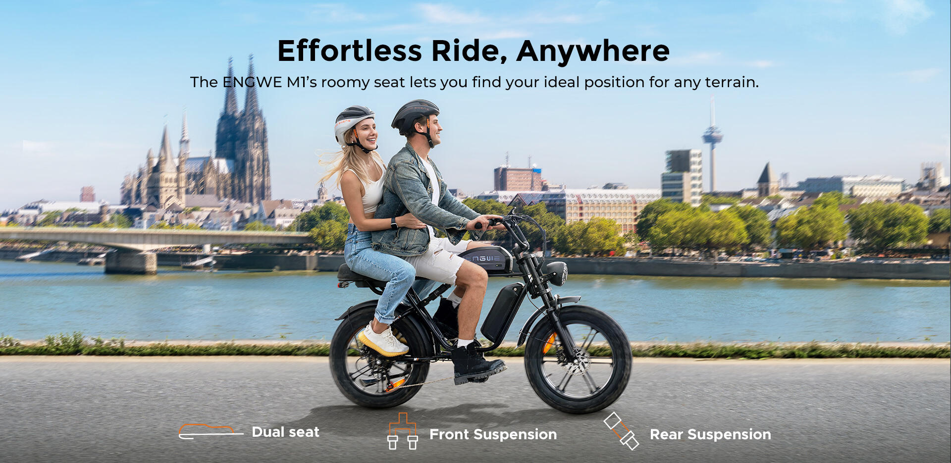 ENGWE-M1 Single Battery velo electrique urbain longue autonomie 10/15