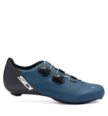 Scarpe ciclismo corsa uomo Ergo 6 suola carbonio blu