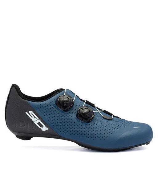 Scarpe ciclismo corsa uomo Ergo 6 suola carbonio blu