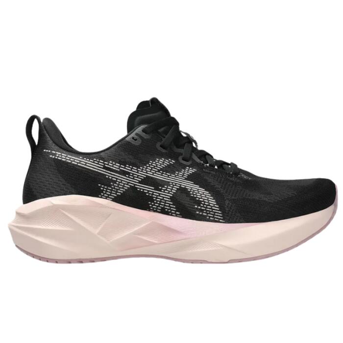 Pantofi alergare ASICS Novablast 5 - negru/roz Pearl Pink | energie maximă