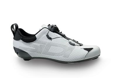 Triatlon fietsschoenen carbon zool tri-sixty wit