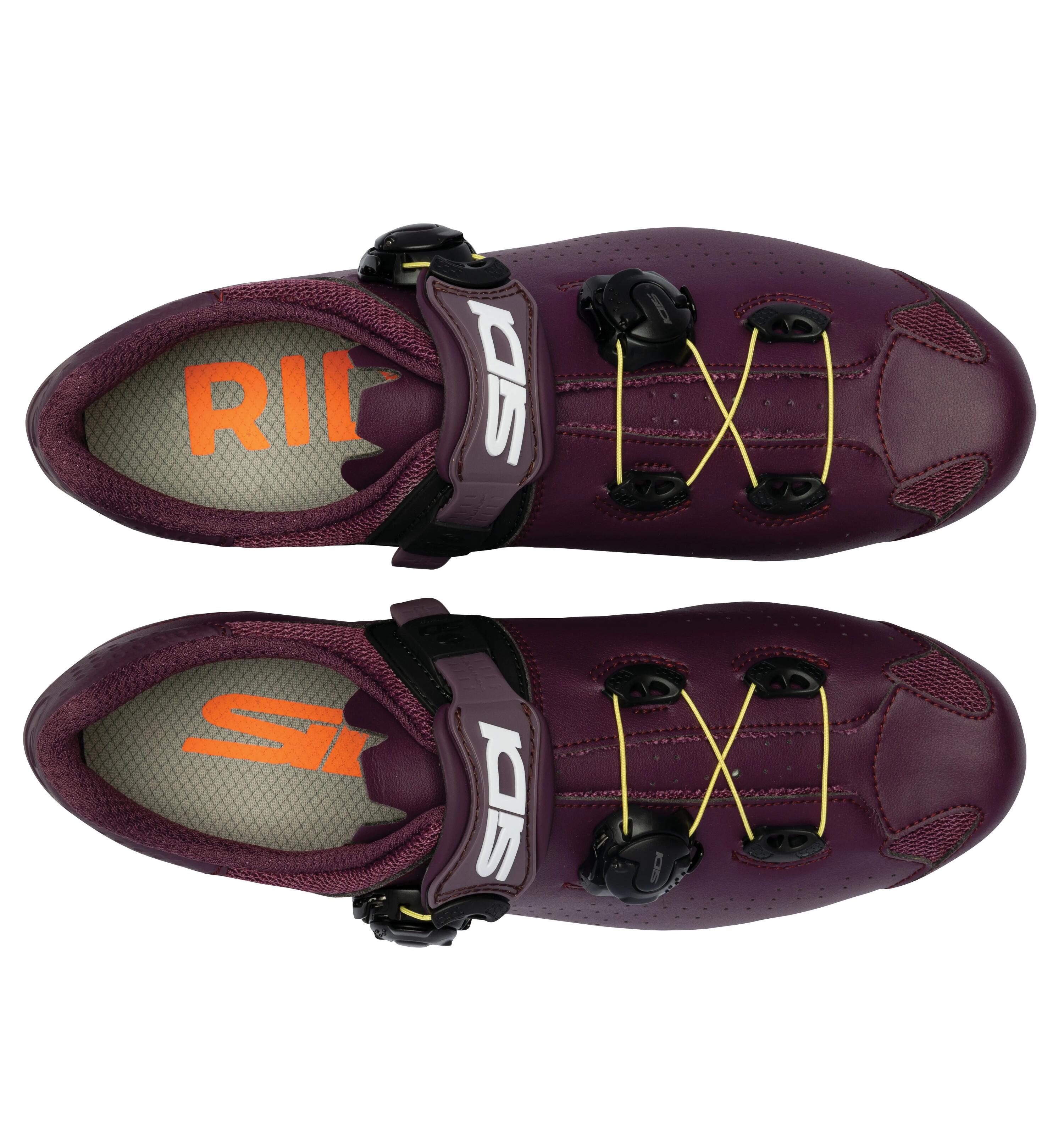 Chaussures vélo route Genius 10 microfibre rouge 3/6