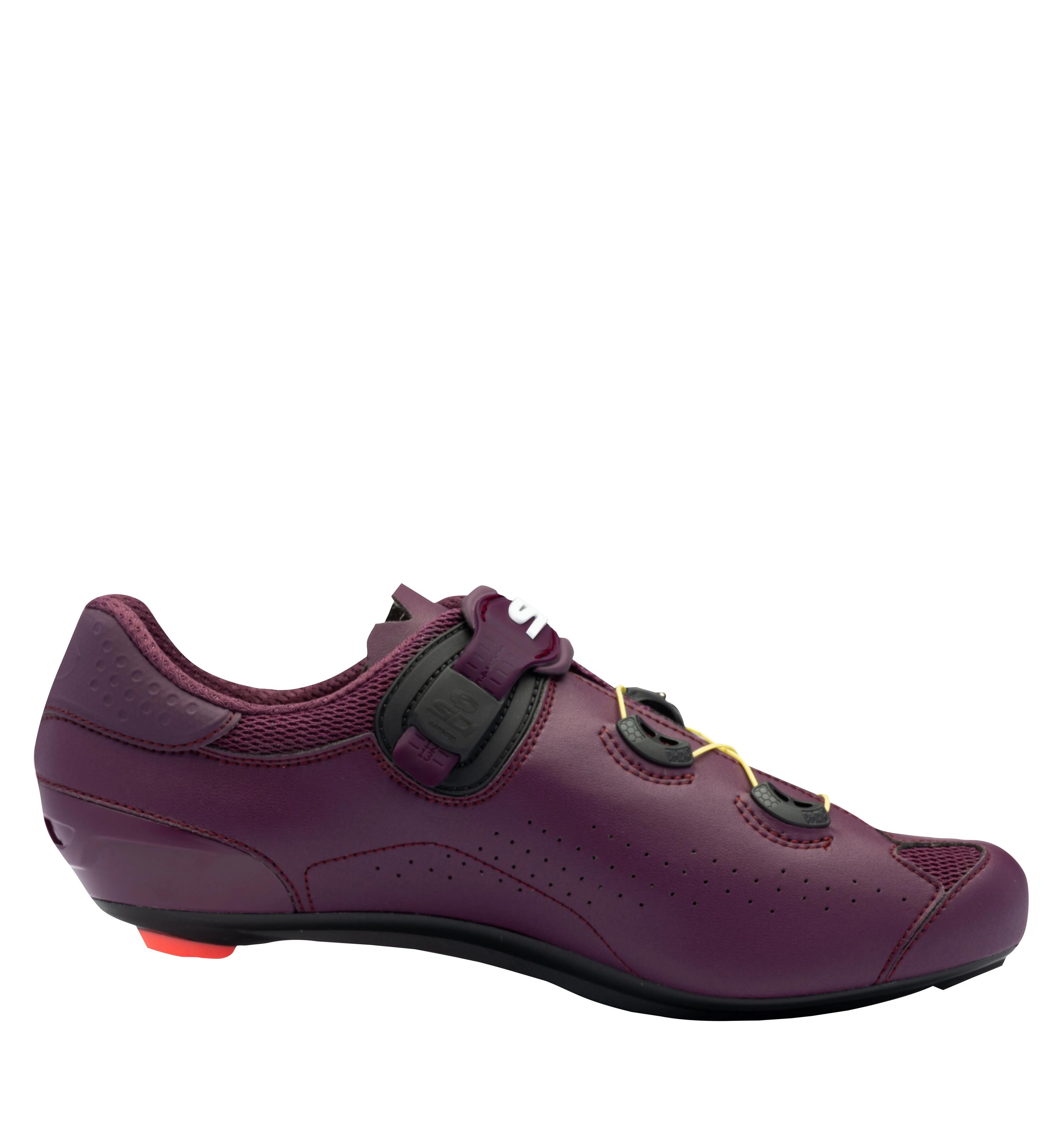 Chaussures vélo route Genius 10 microfibre rouge 2/6