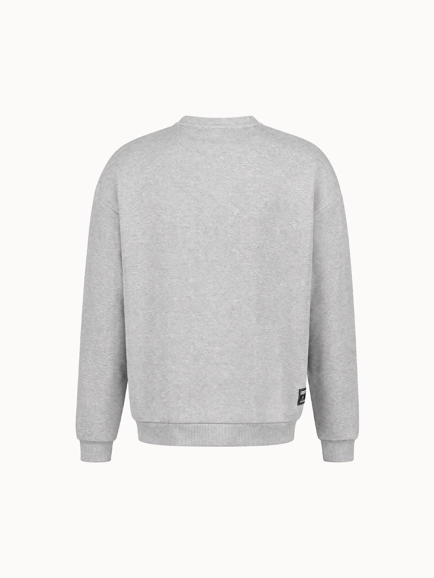Sweat col rond relax en molleton gratté Contemporain 4/7