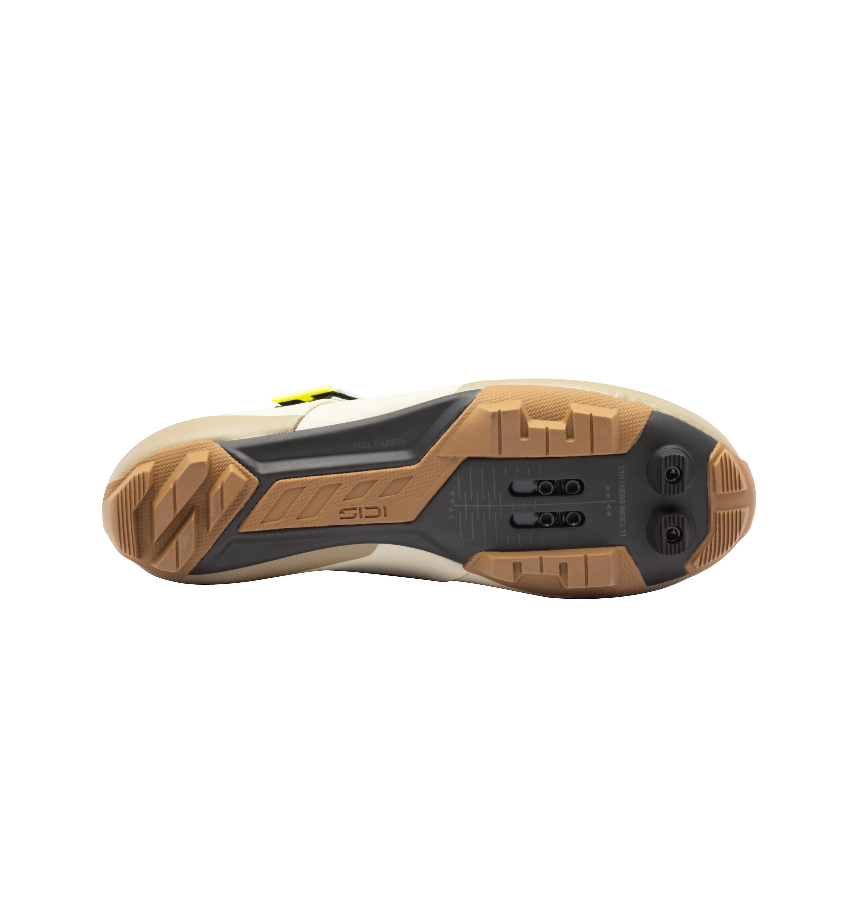 Chaussures VTT Physis carbone semelle rigide beige 4/6