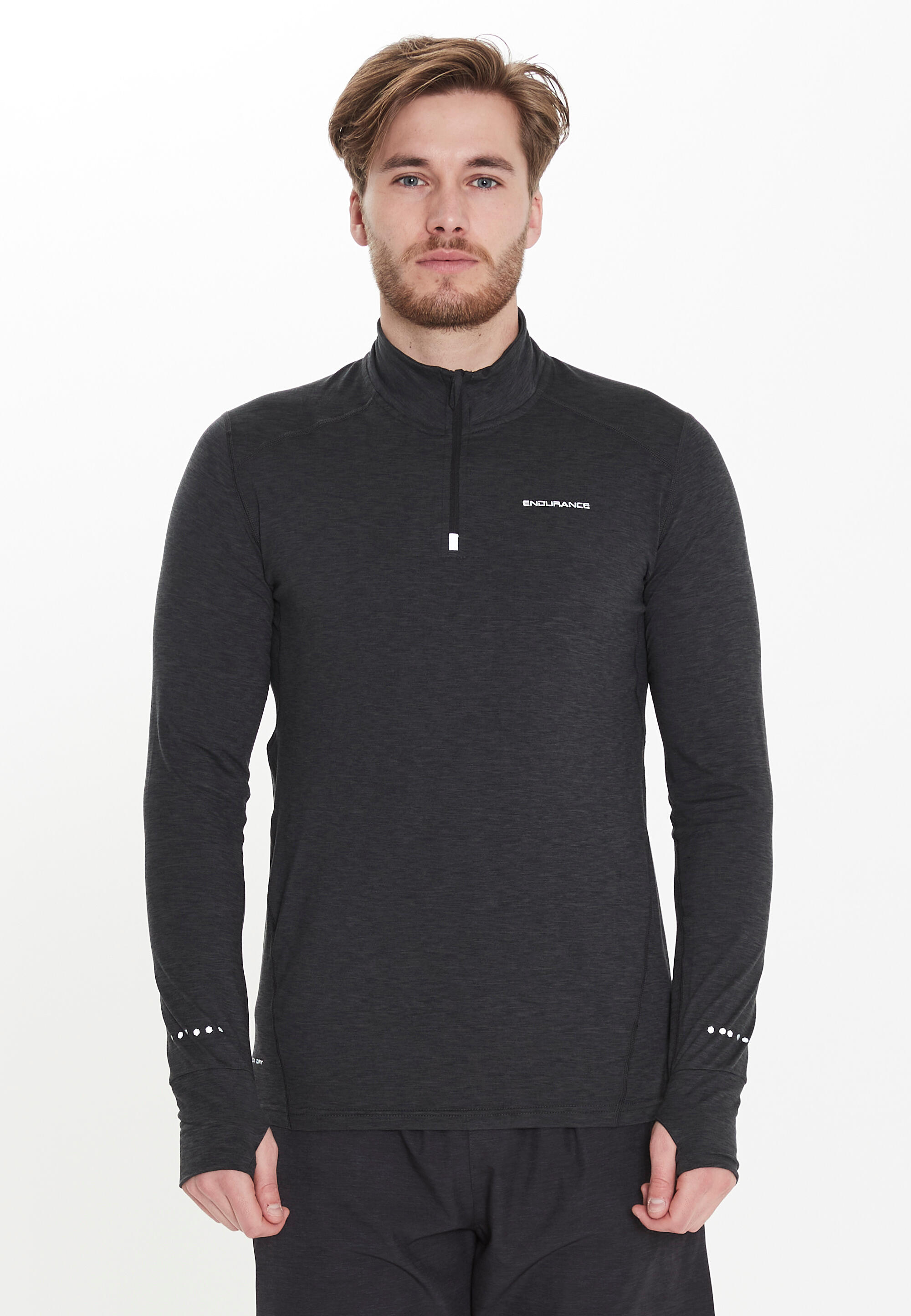 Bluza do biegania męska Endurance Tune Melange 8/15