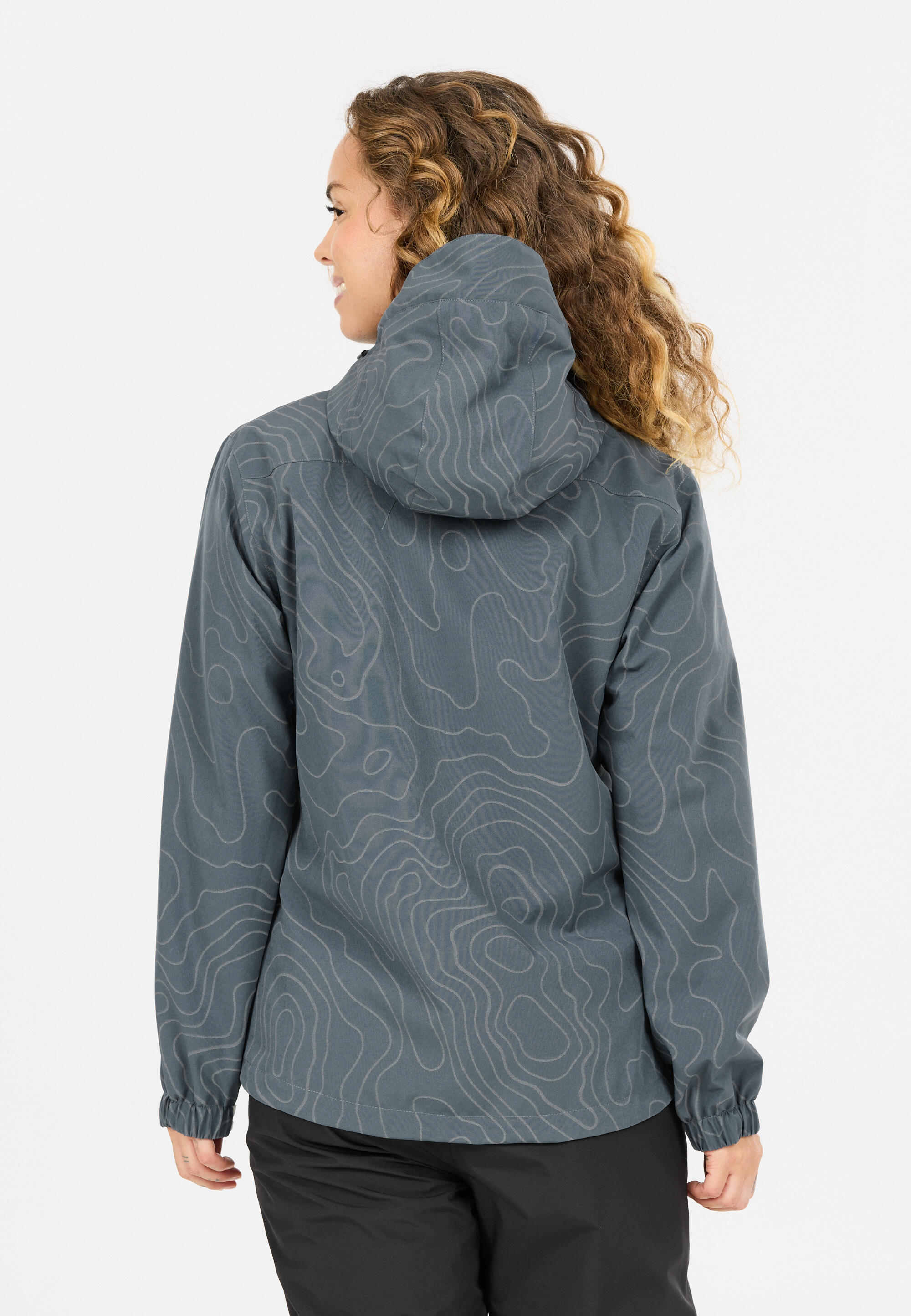 Veste à capuche femme Weather Report Camelia AOP AWG W-PRO 15000 6/15