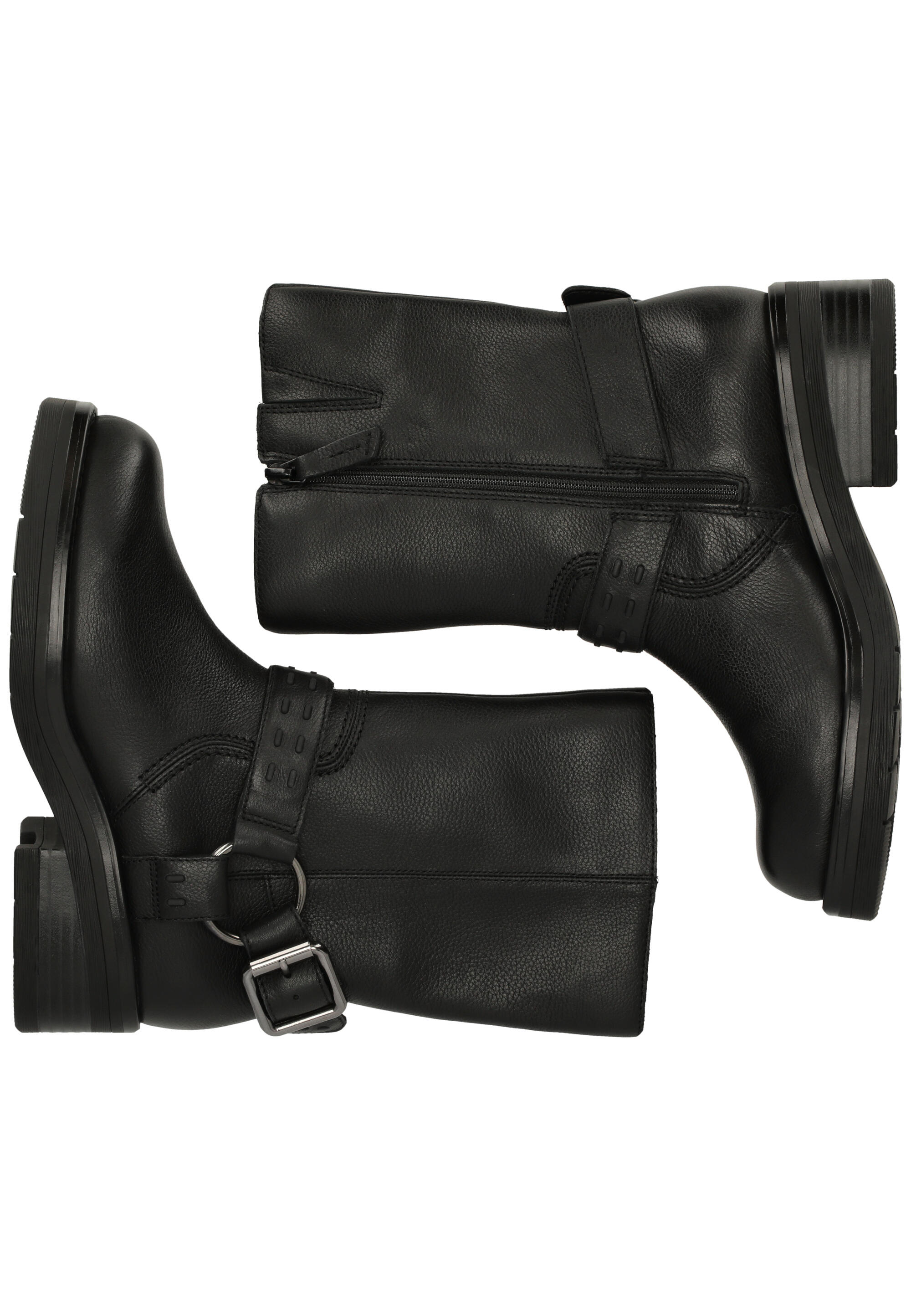 Biker Boots Rebelle Up Black Leather 6/15