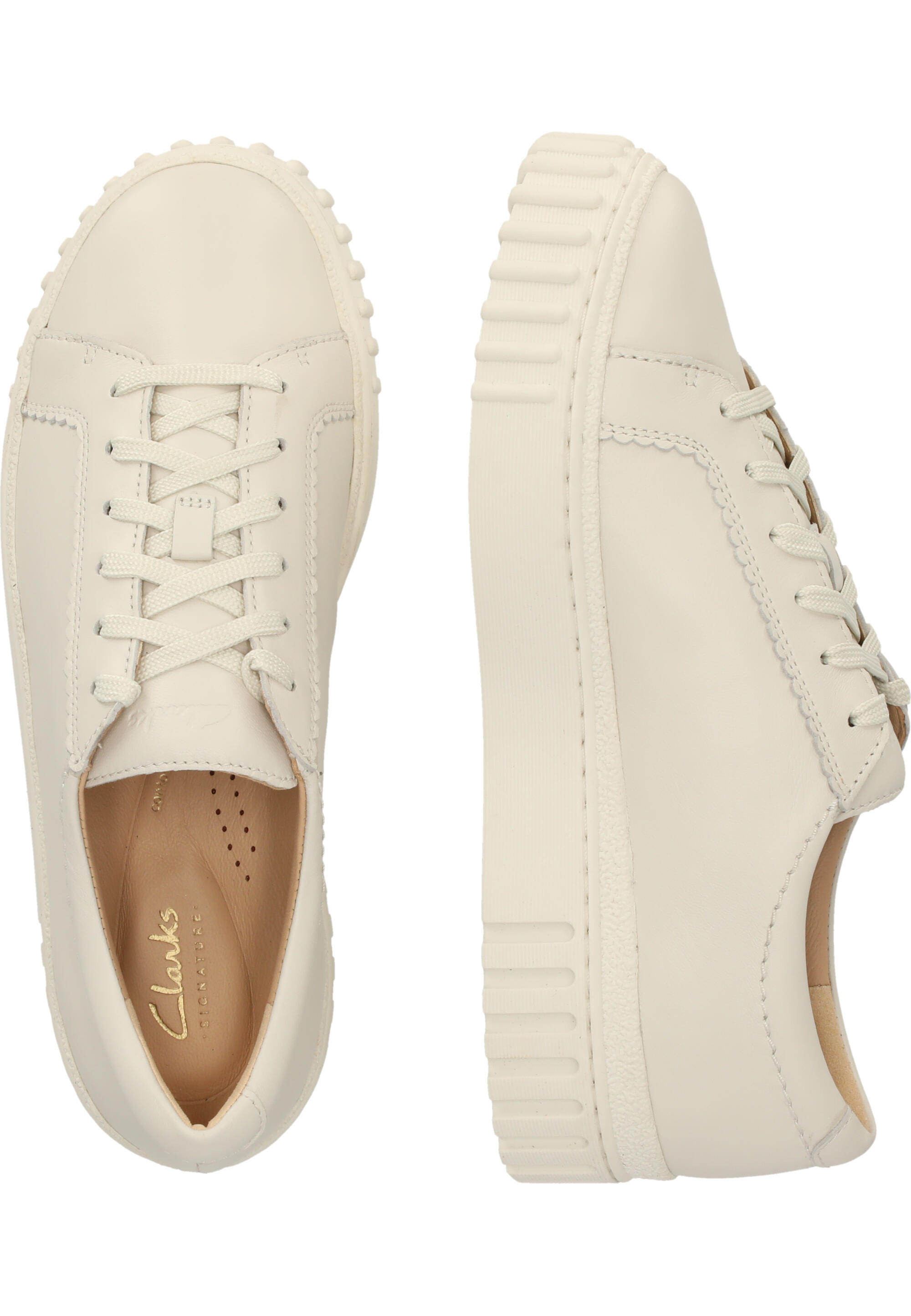 Ténis Clarks Modelo Mayhill Walk Cor Branco 6/15