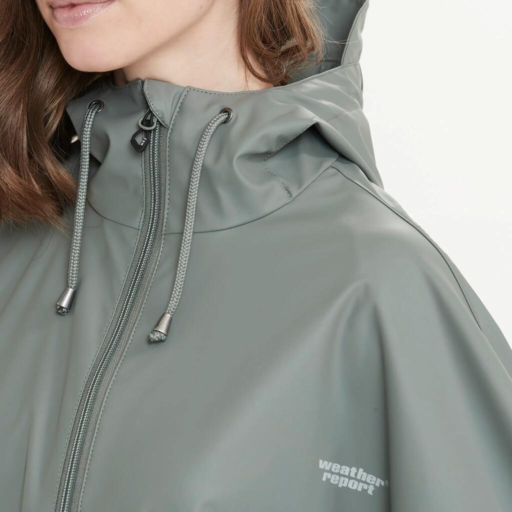 Women's waterproof poncho Weather Report Flame PU