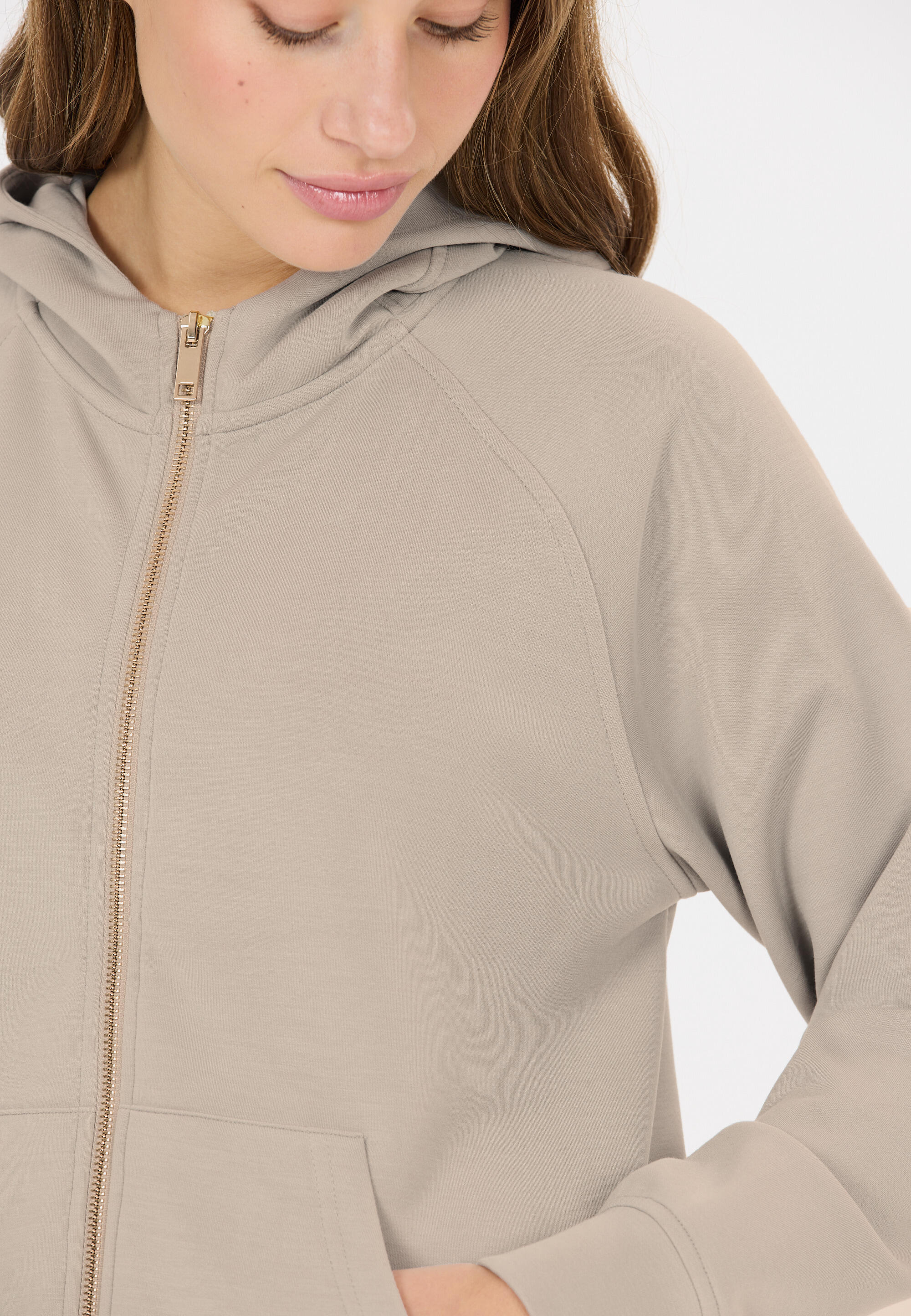 Felpa con cerniera a cappuccio da donna Athlecia Jacey 8/15
