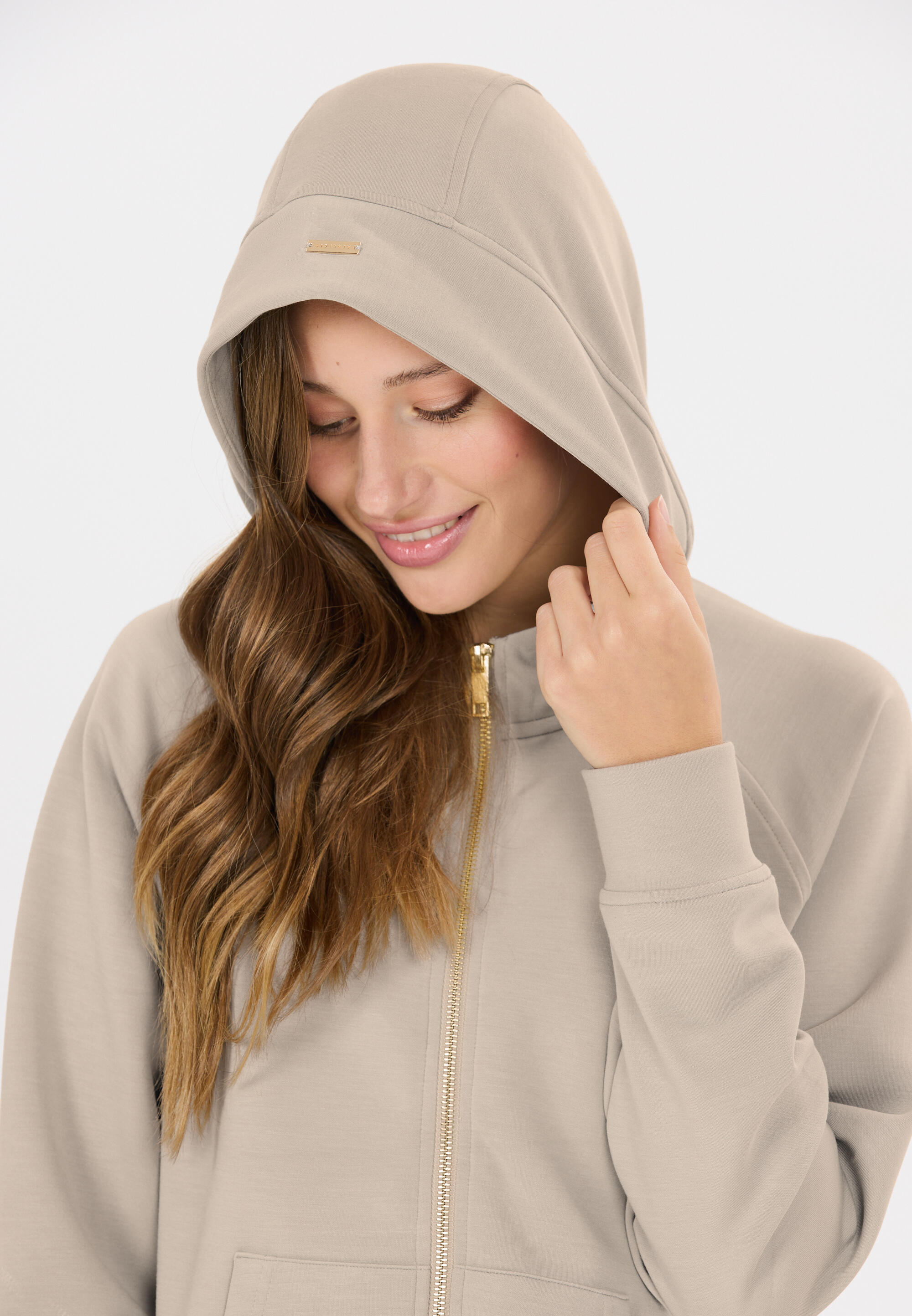 Felpa con cerniera a cappuccio da donna Athlecia Jacey 10/15