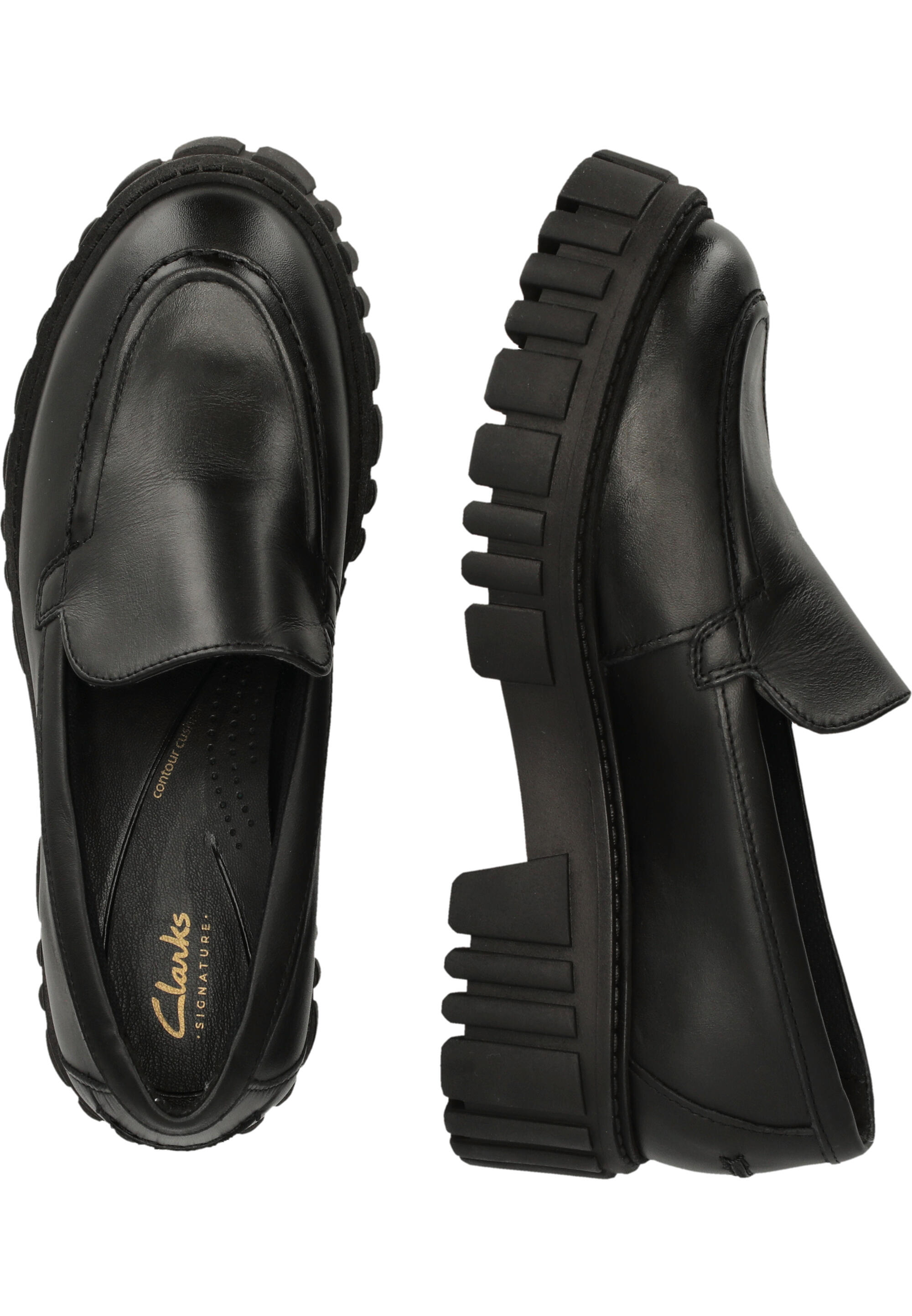 Buty CLARKS PAGE LOAFER LEATHER Czarny 6/15