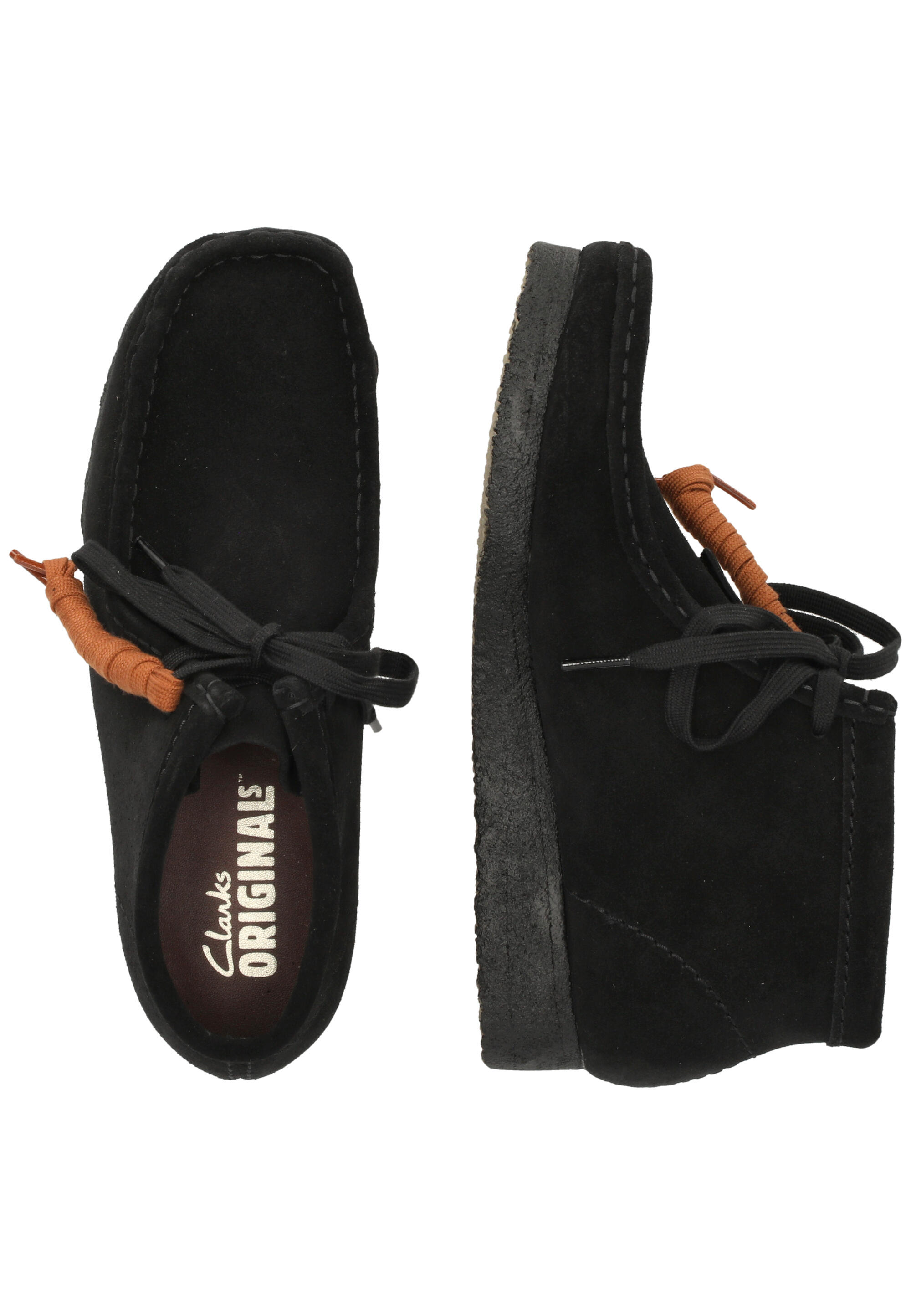 Schnürschuhe Wallabee Boot. Black Sde 6/15