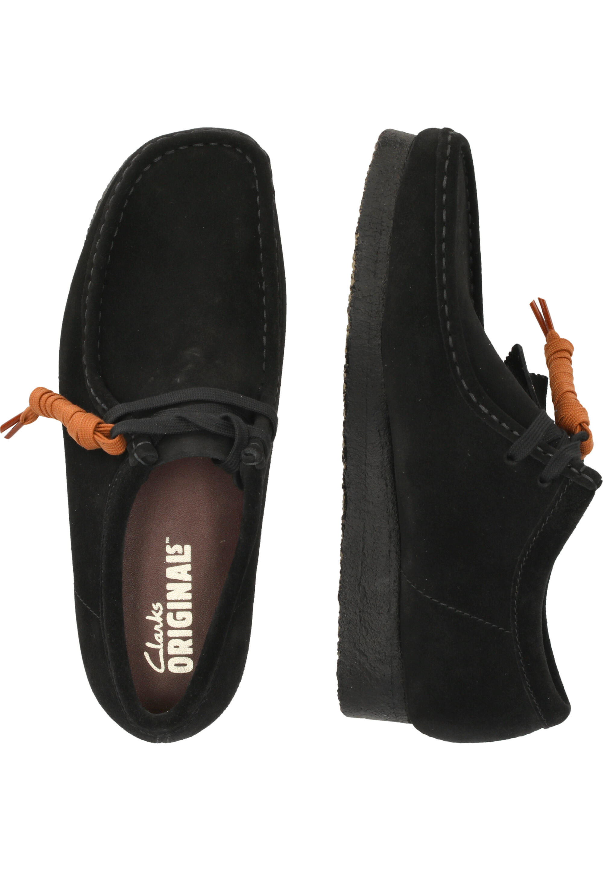 Shoes Clarks Originals Wallabee Black Suede | Decathlon
