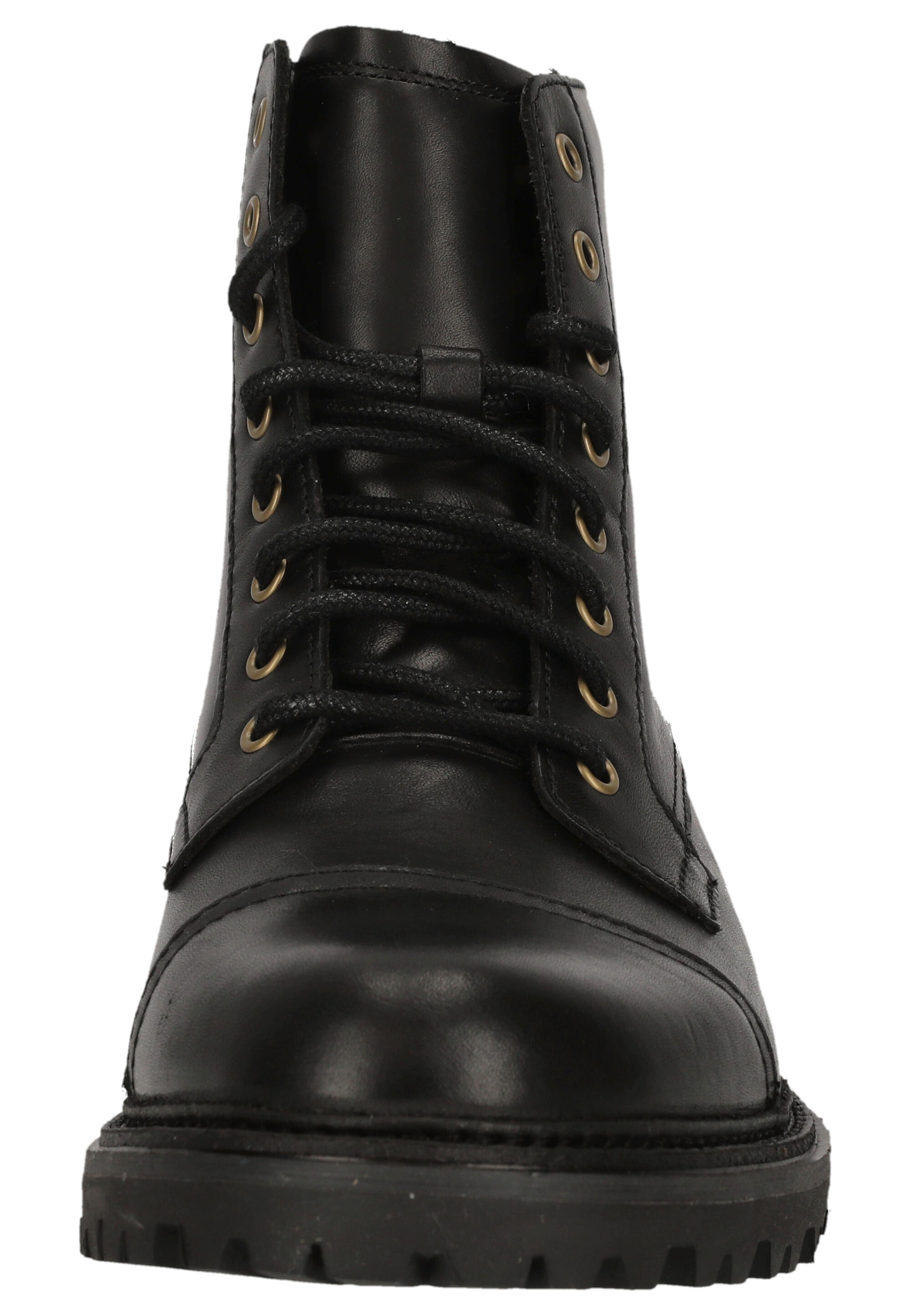 Schnürstiefeletten Clarkridge Hi Black Leather 8/15