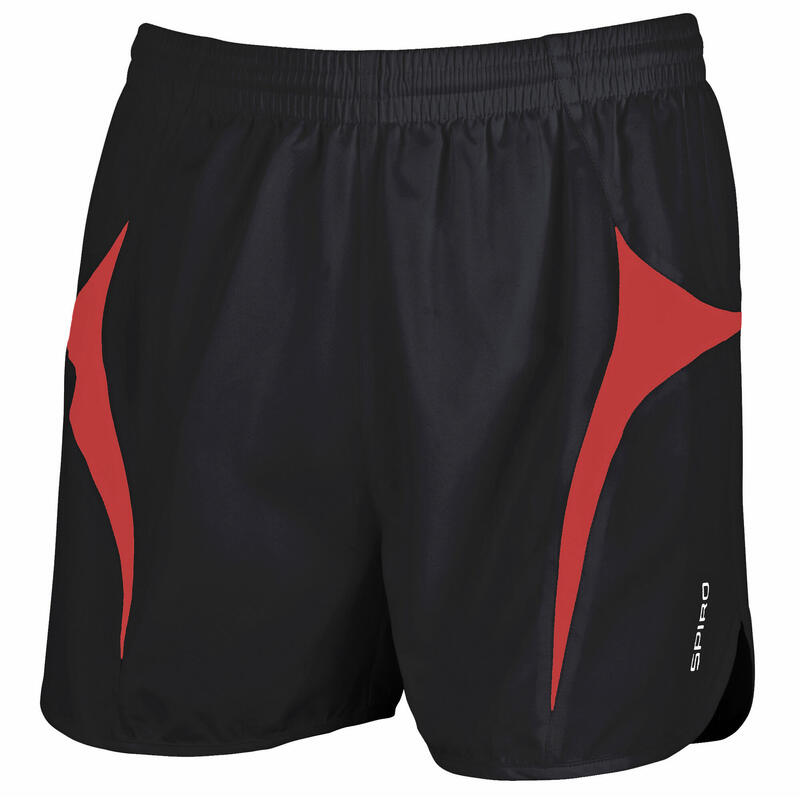 Short De Course Homme (Noir/Rouge)