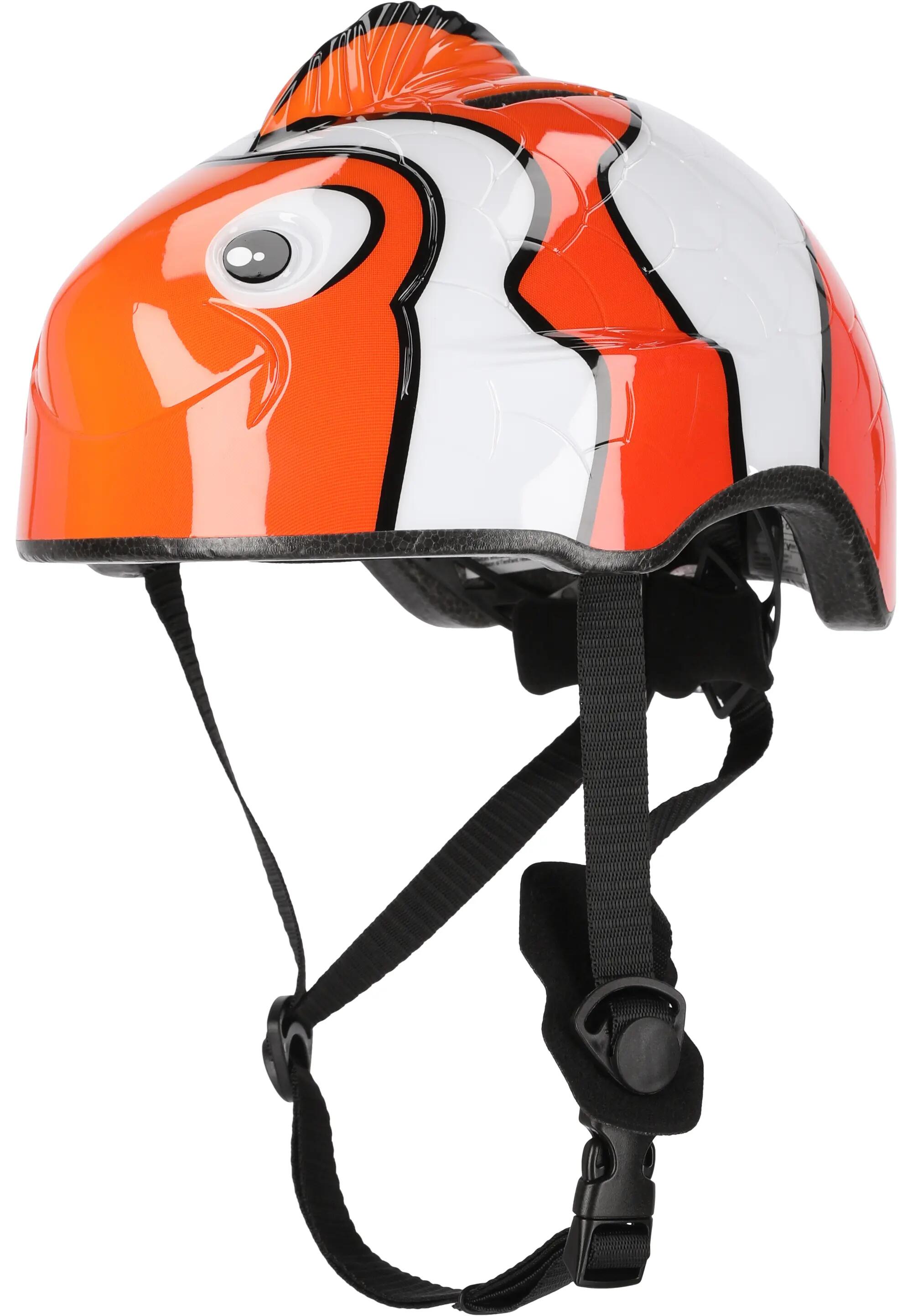 Kask Rowerowy dla dzieci | Pomarańczowy Nemo | Crazy Safety | Certyfikowany 8/16