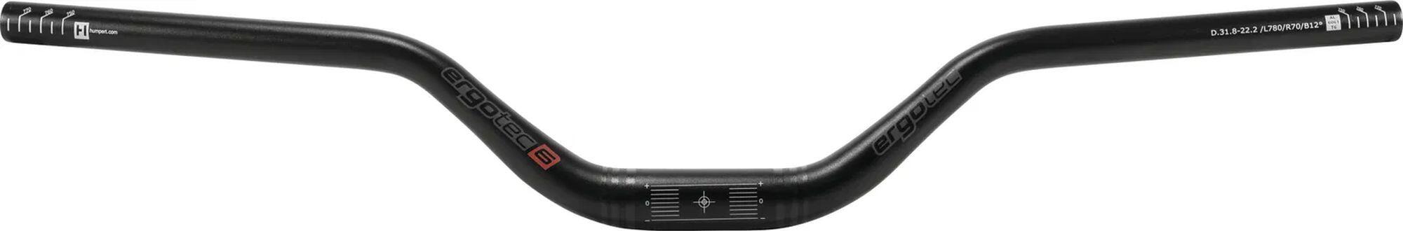 Cabide Ergotec riser aluminium 780 mm 31.8 70 mm 12º 4/7