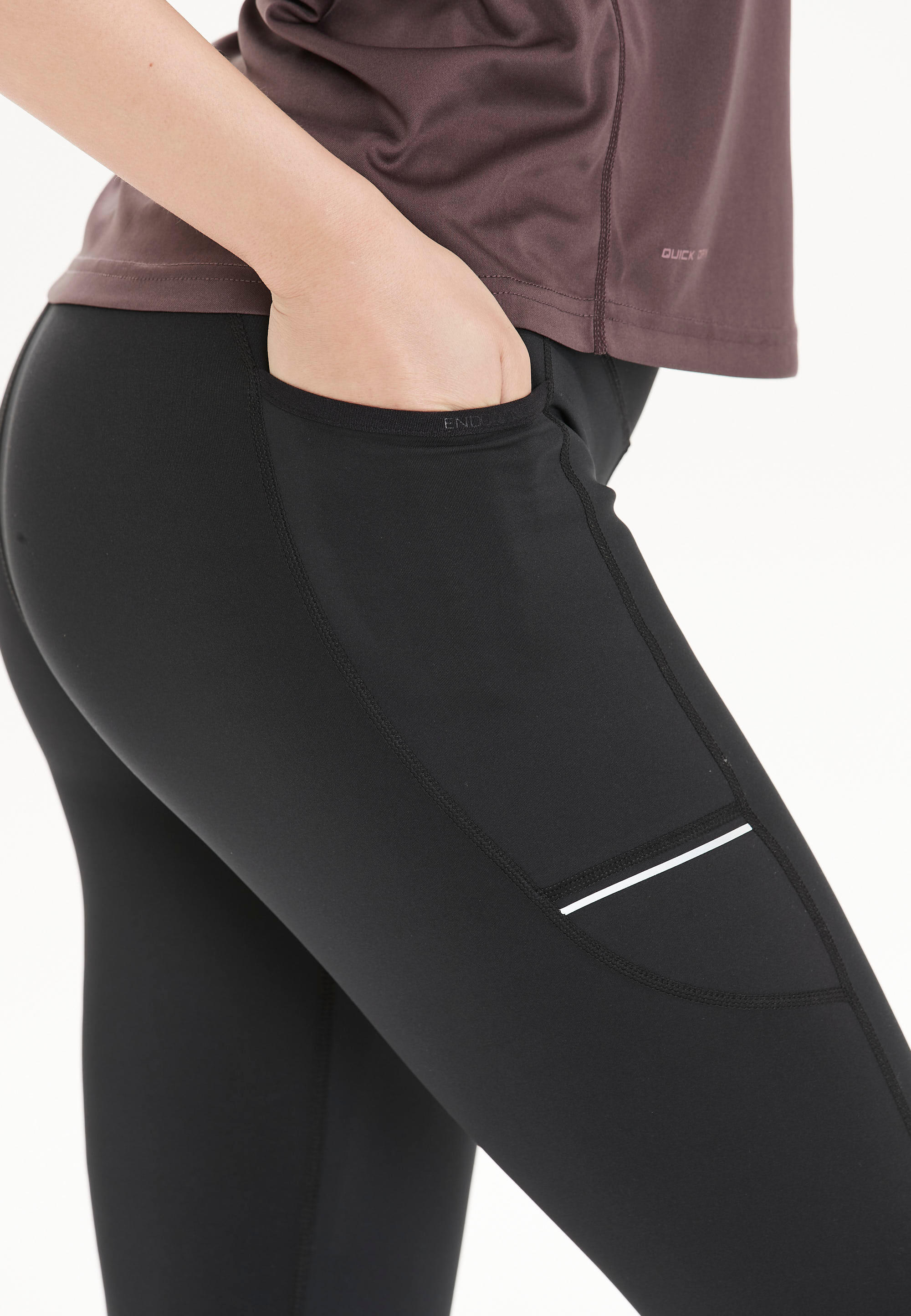 Leggings para mulher Endurance Energy Windblock 7/15