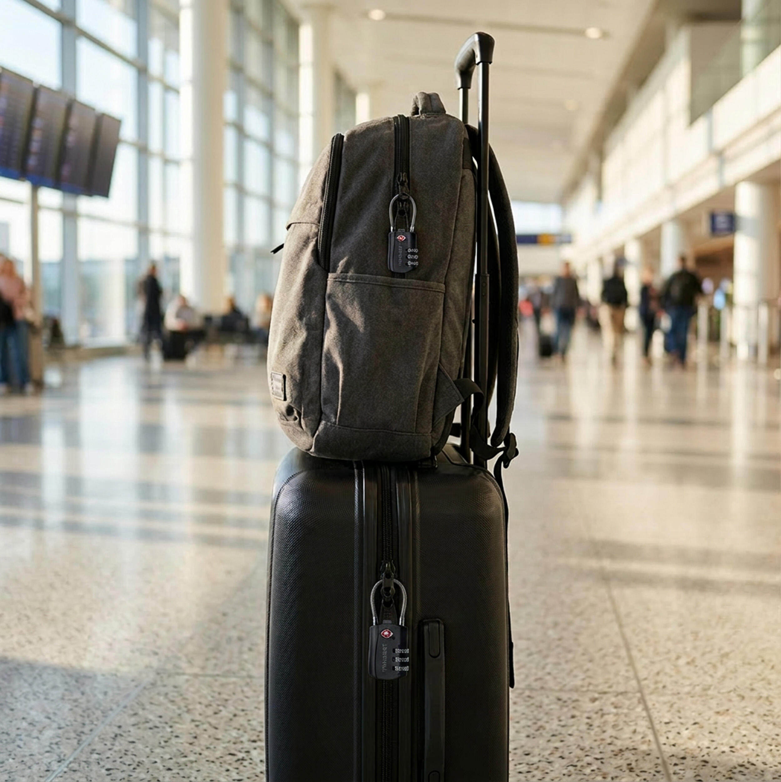 Travelnet Lucchetto da viaggio TSA con combinazione Set da 2 4/7