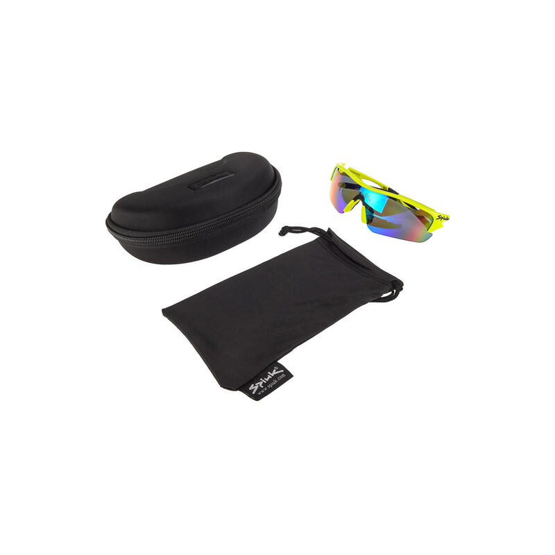 Ochelari soare sport Jifter, 3 lentile de schimb transparent, portocaliu si ver…