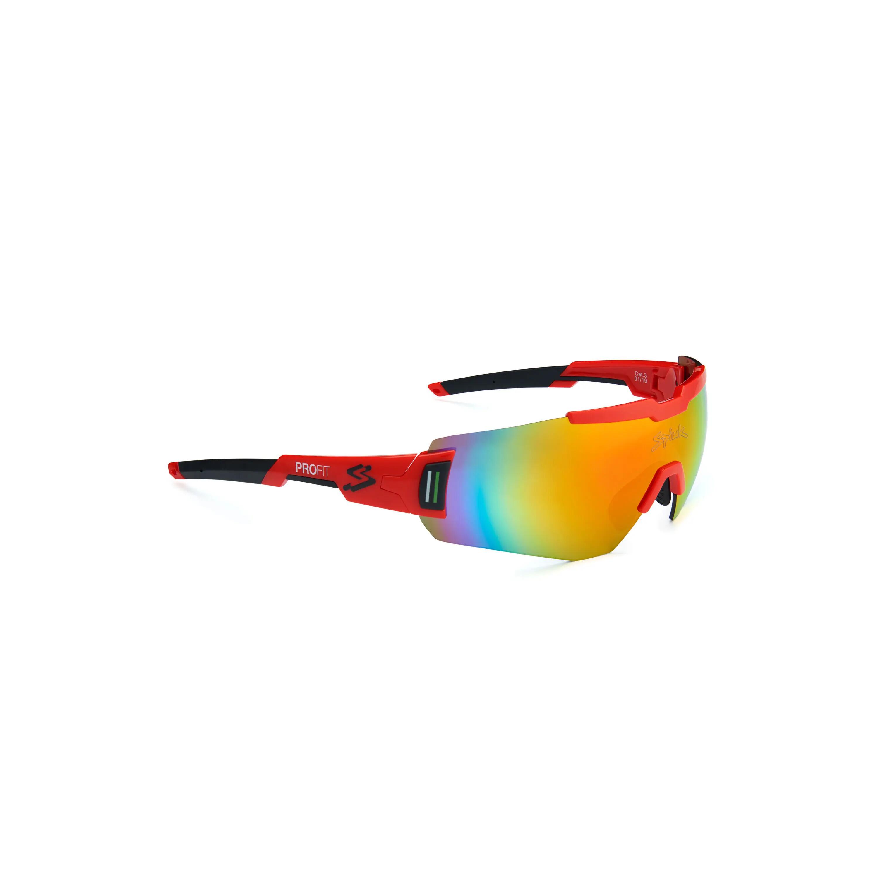 Ochelari soare sport Profit, 2 lentile de schimb transparent si rosu oglinda -… 2/3