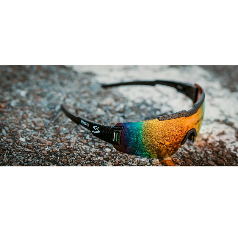 Ochelari soare sport Profit, 2 lentile de schimb transparent si rosu oglinda -…