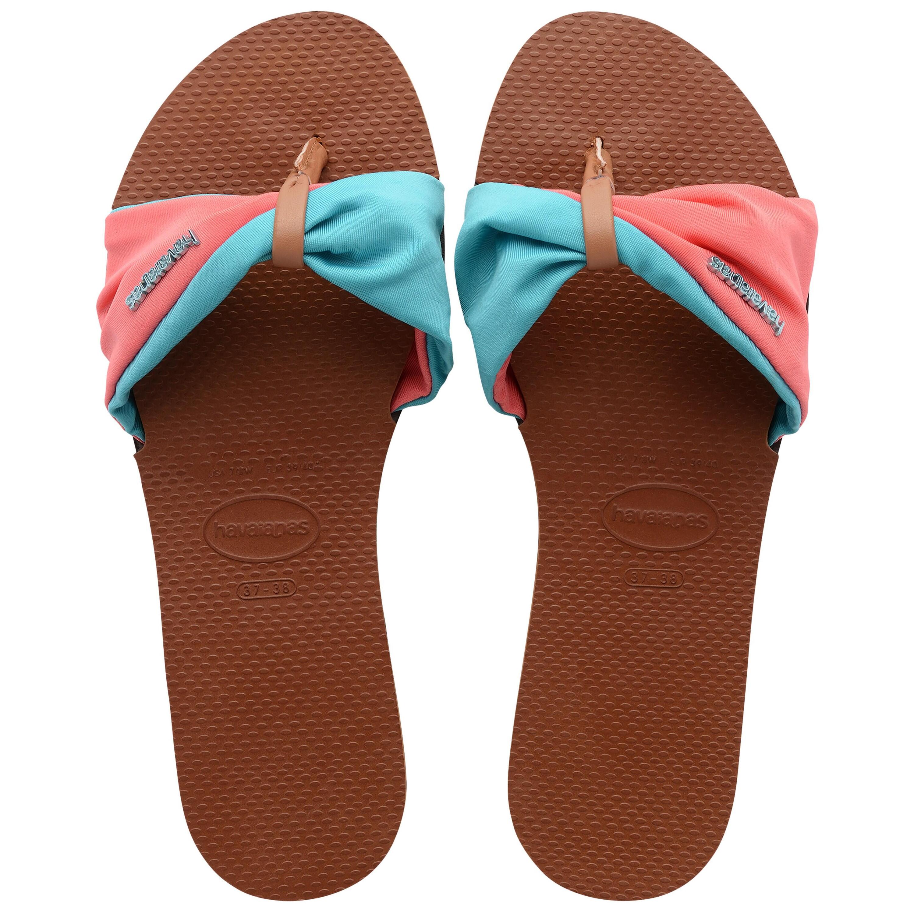 Chanclas Havaianas Saint Tropez Rosas/Marrones para Mujer 1/5