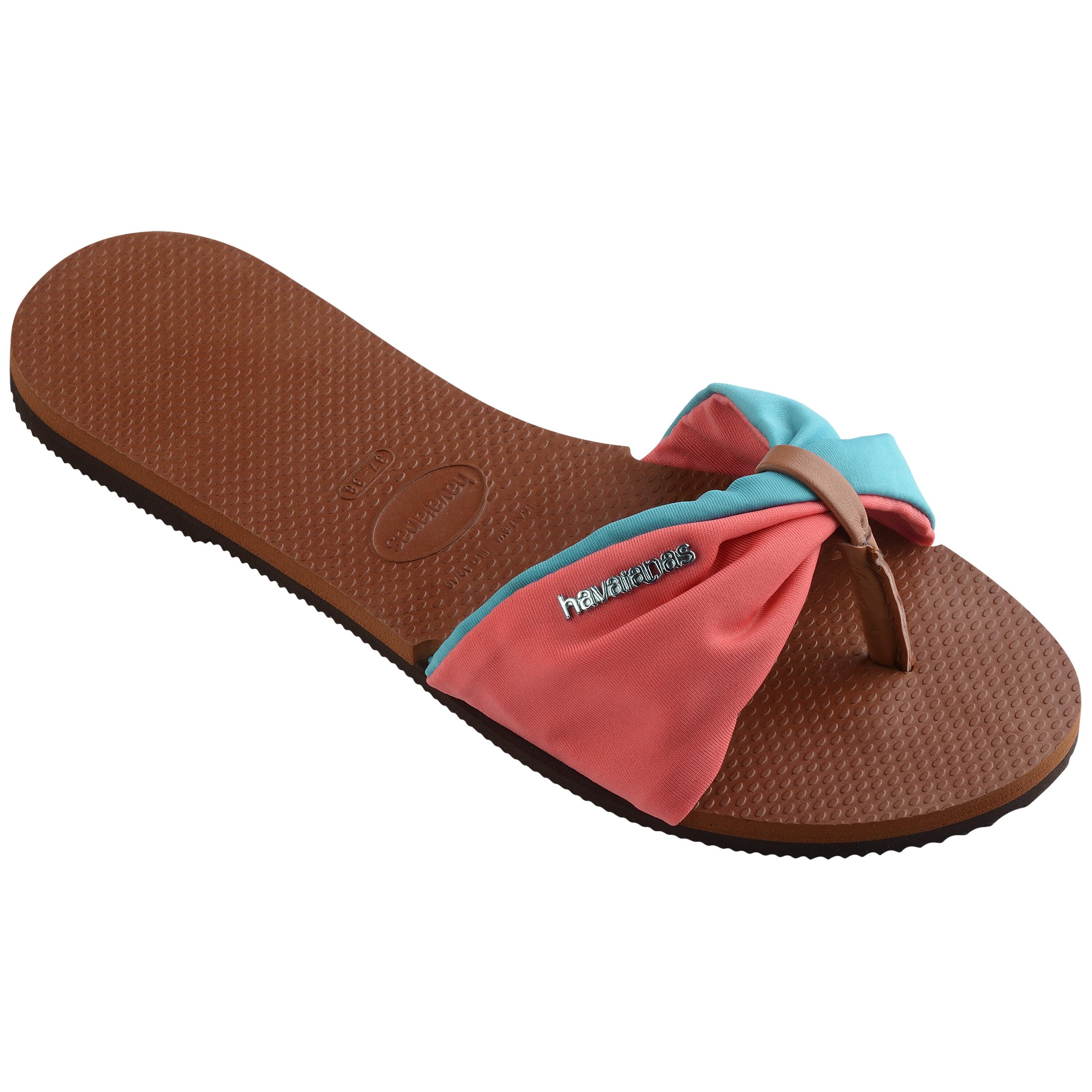 Chanclas Havaianas Saint Tropez Rosas/Marrones para Mujer 3/5