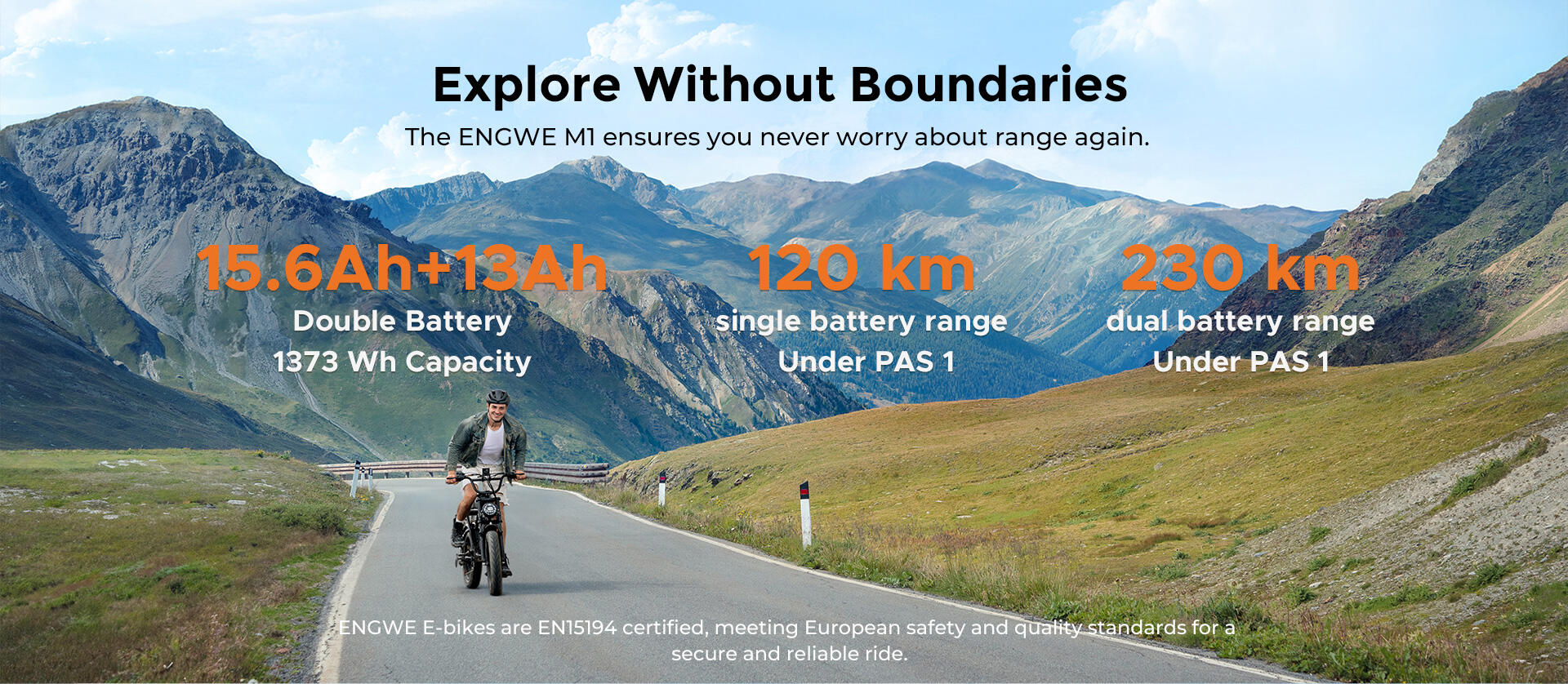 ENGWE-M1 Single Battery velo electrique urbain longue autonomie 13/15