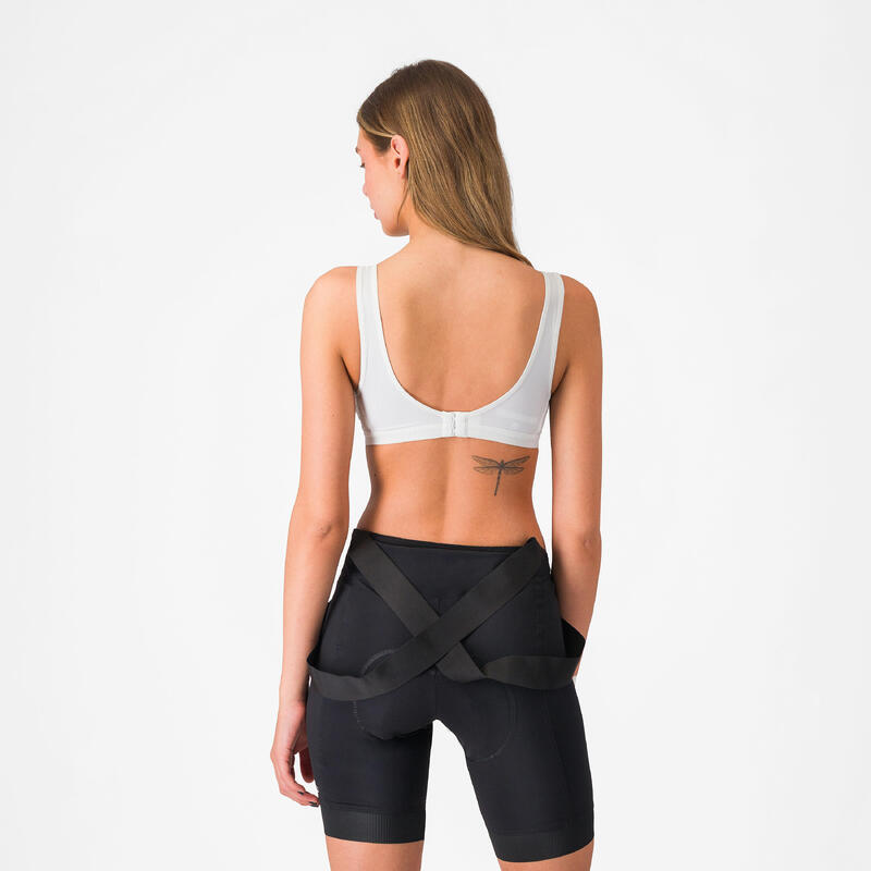 Bustieră ciclism Castelli Rosso Corsa Bra - albă | ultraușoară