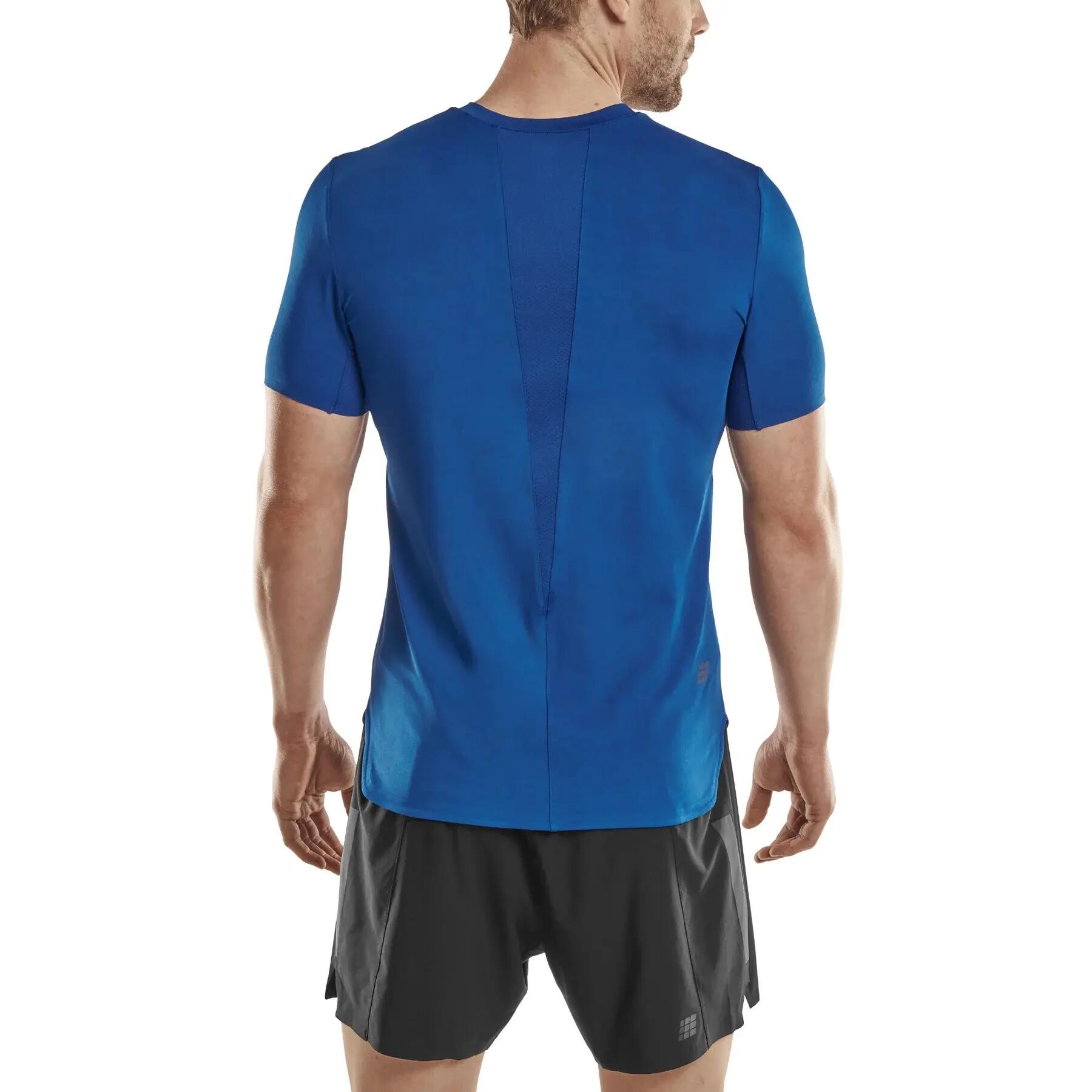 Tricou cu maneca scurta barbati The Run Shirt - albastru 3/5