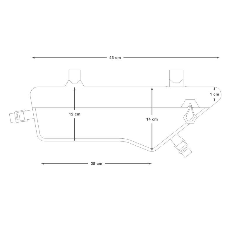 Geanta cadru bicicleta Expedition Frame Pack 3 litri (pentru cadru compact) - g…