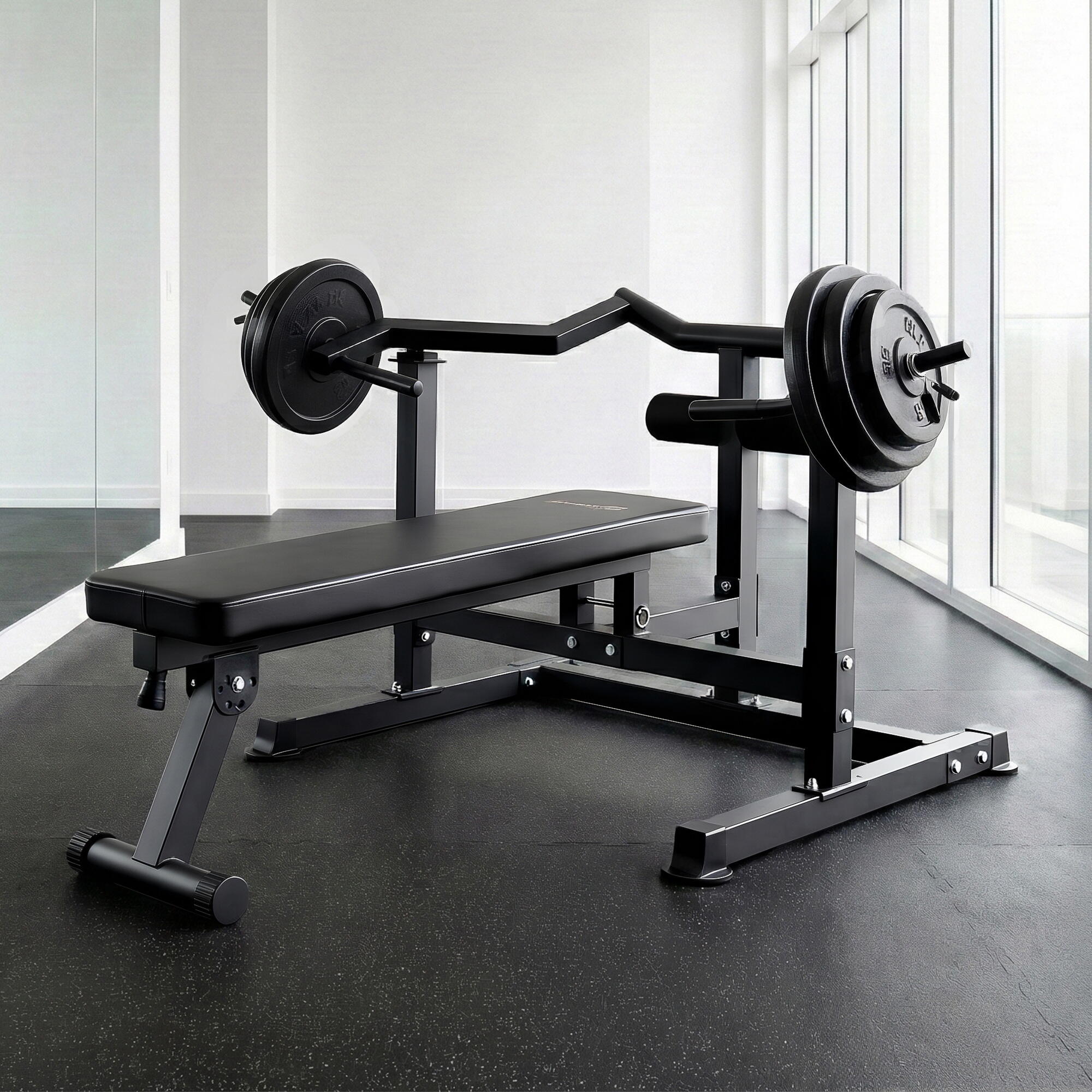 Everfit Chest Press Machine Home Gym Equipment Folding Workout Bench with Indepe