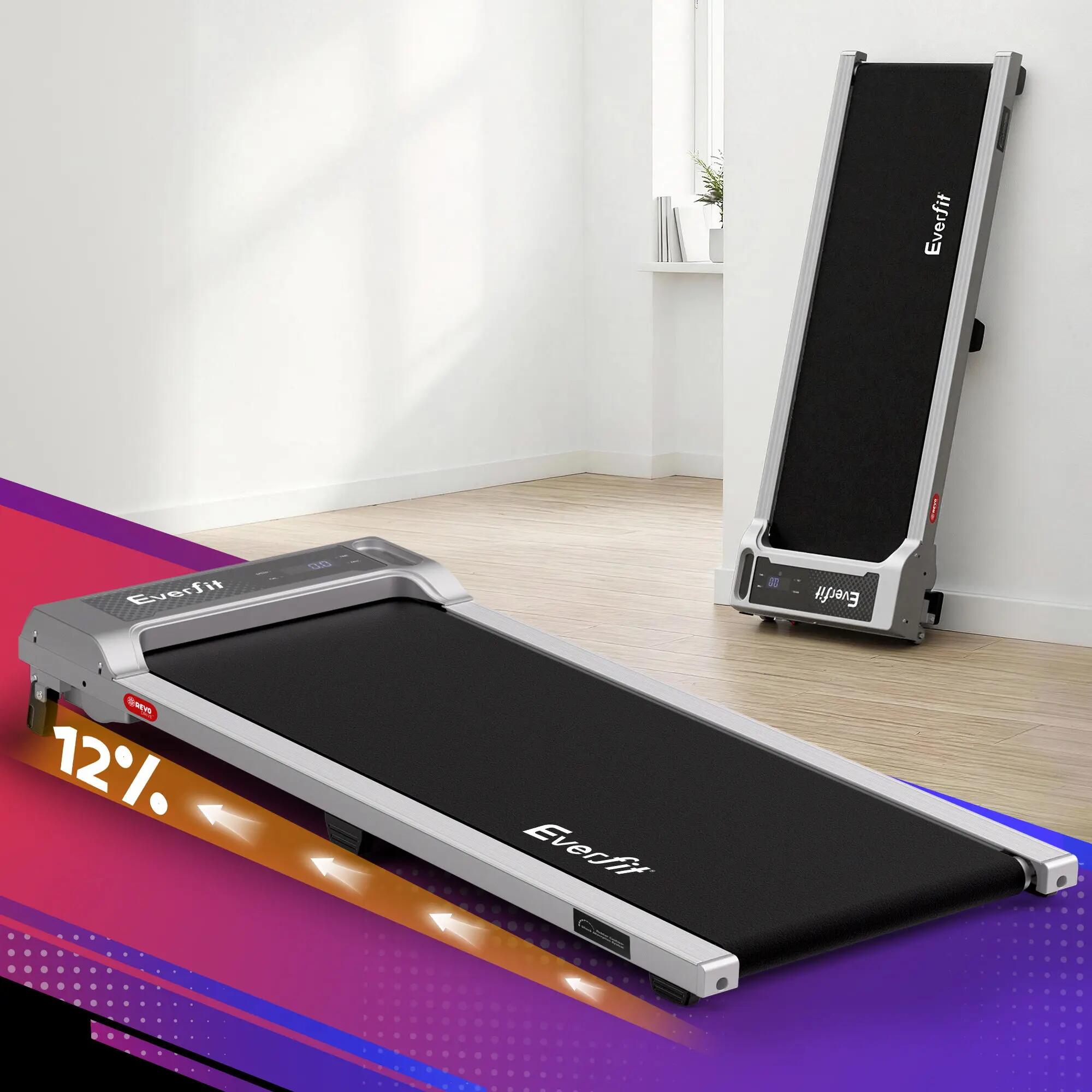 Everfit 3 in 1 Walking Pad Treadmill 12% Incline Under Desk Treadmills for Home