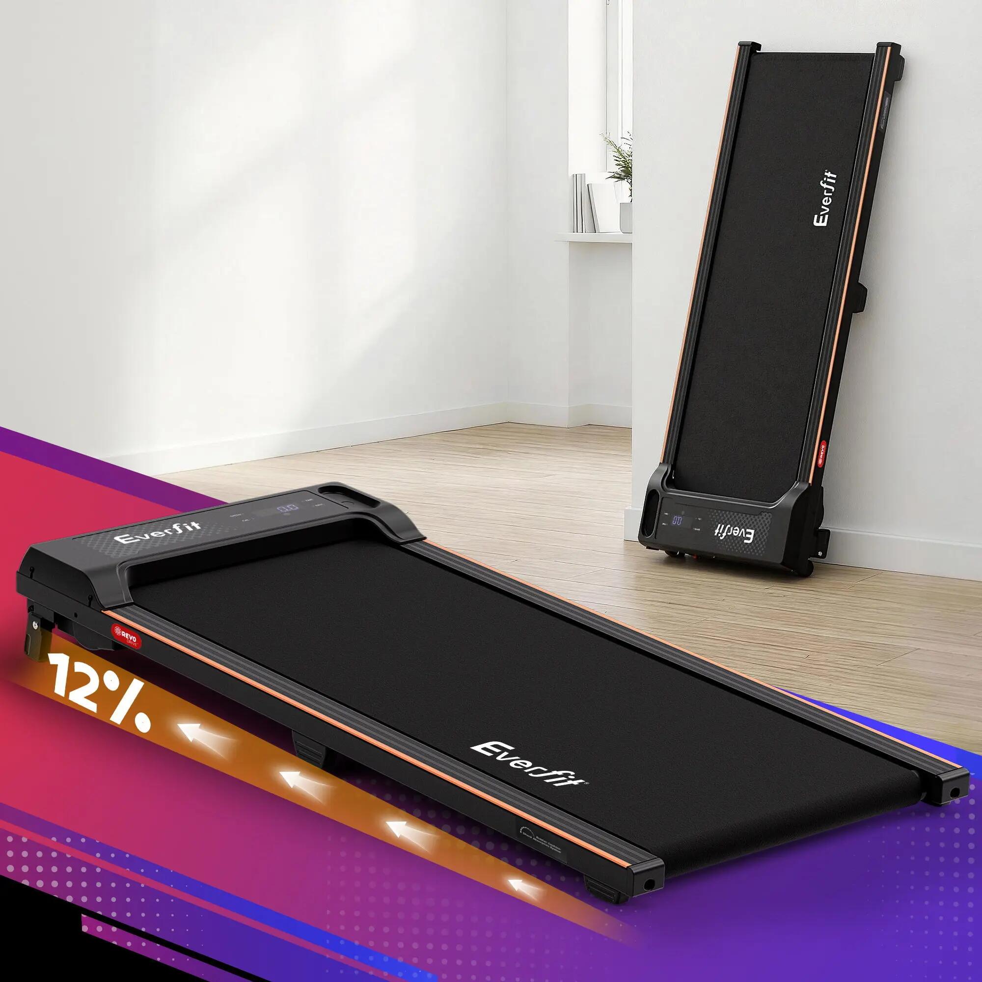 Everfit 3 in 1 Walking Pad Treadmill 12% Incline Under Desk Treadmills for Home