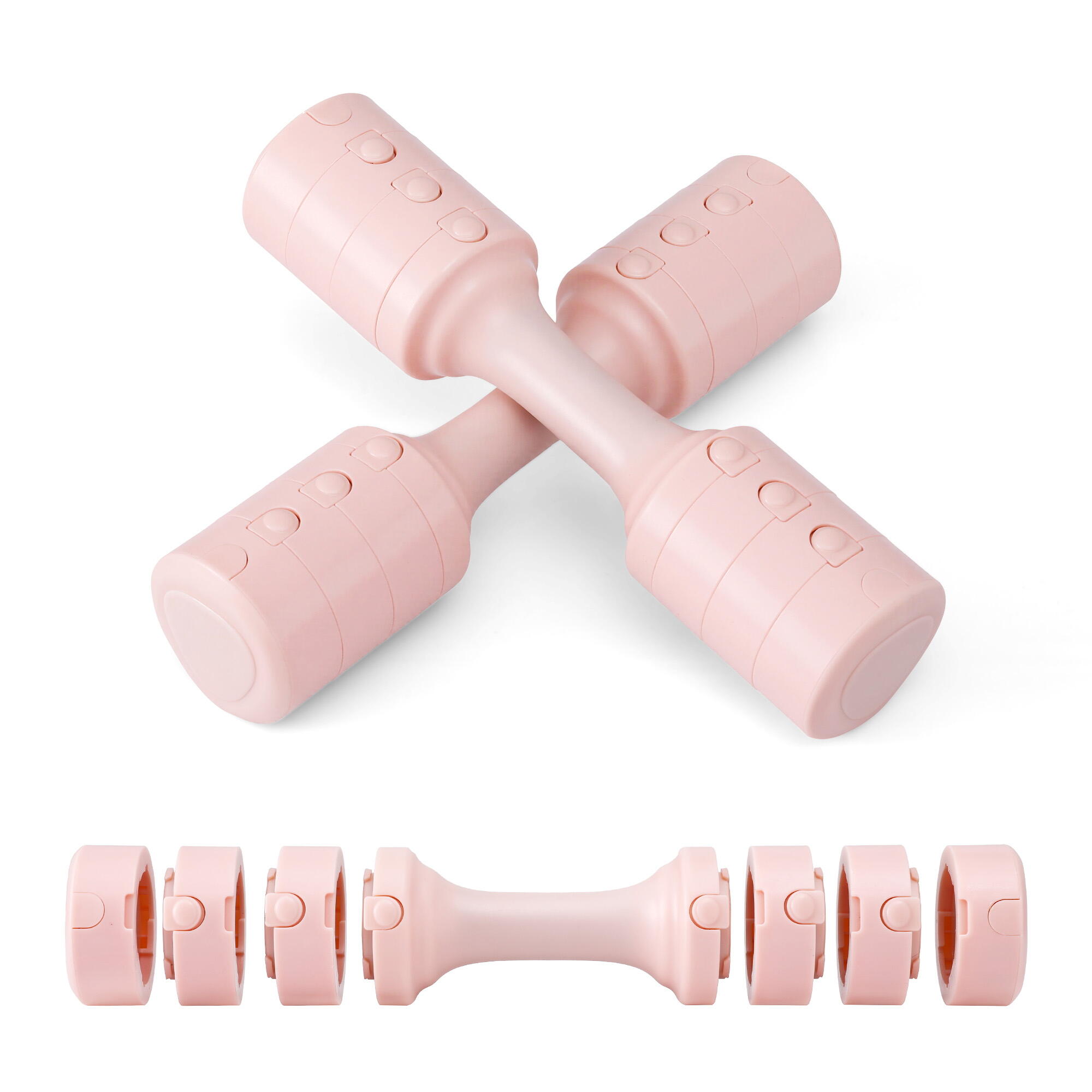 Everfit 2x2.5kg Adjustable Dumbbell Set Weights Set 4-in-1 Home Gym Workout Stre