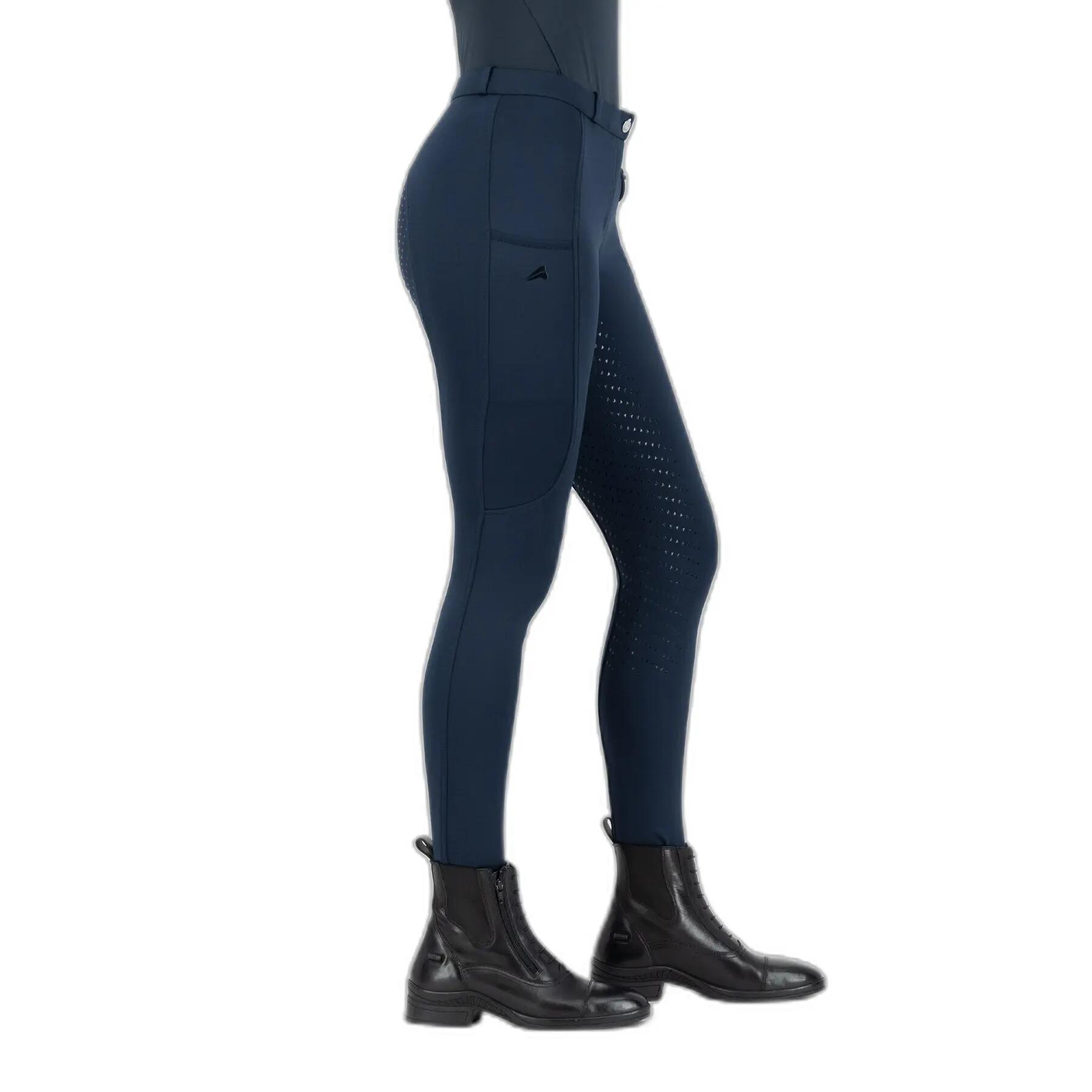 Pantalon équitation full grip femme Easy Rider Joy 4/4