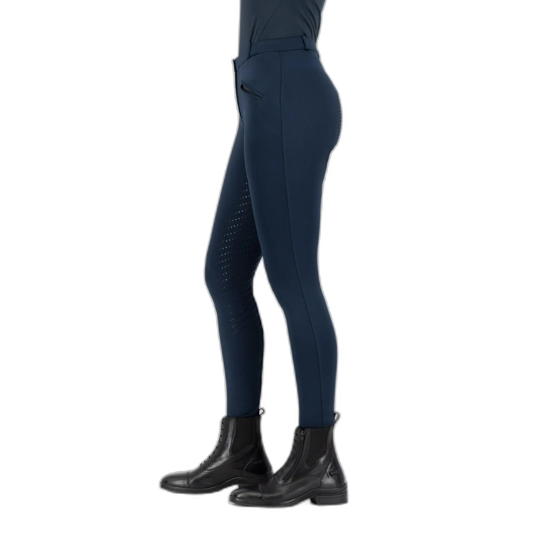 Pantalon équitation full grip femme Easy Rider Joy 3/4