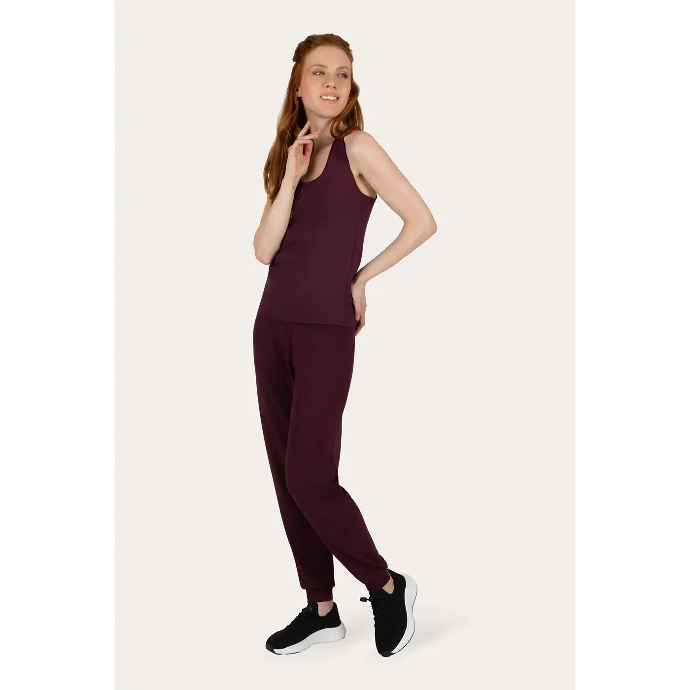 Top de Yoga et Pilates en Bambou Lyrais  - Violet Foncé 6/6