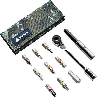 Rocknroll reparatie gereedschap set - groen/camo