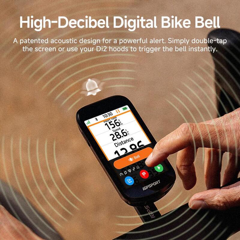 Ciclocomputer GPS iGPSPORT BSC500, ecran tactil 3.3 inch