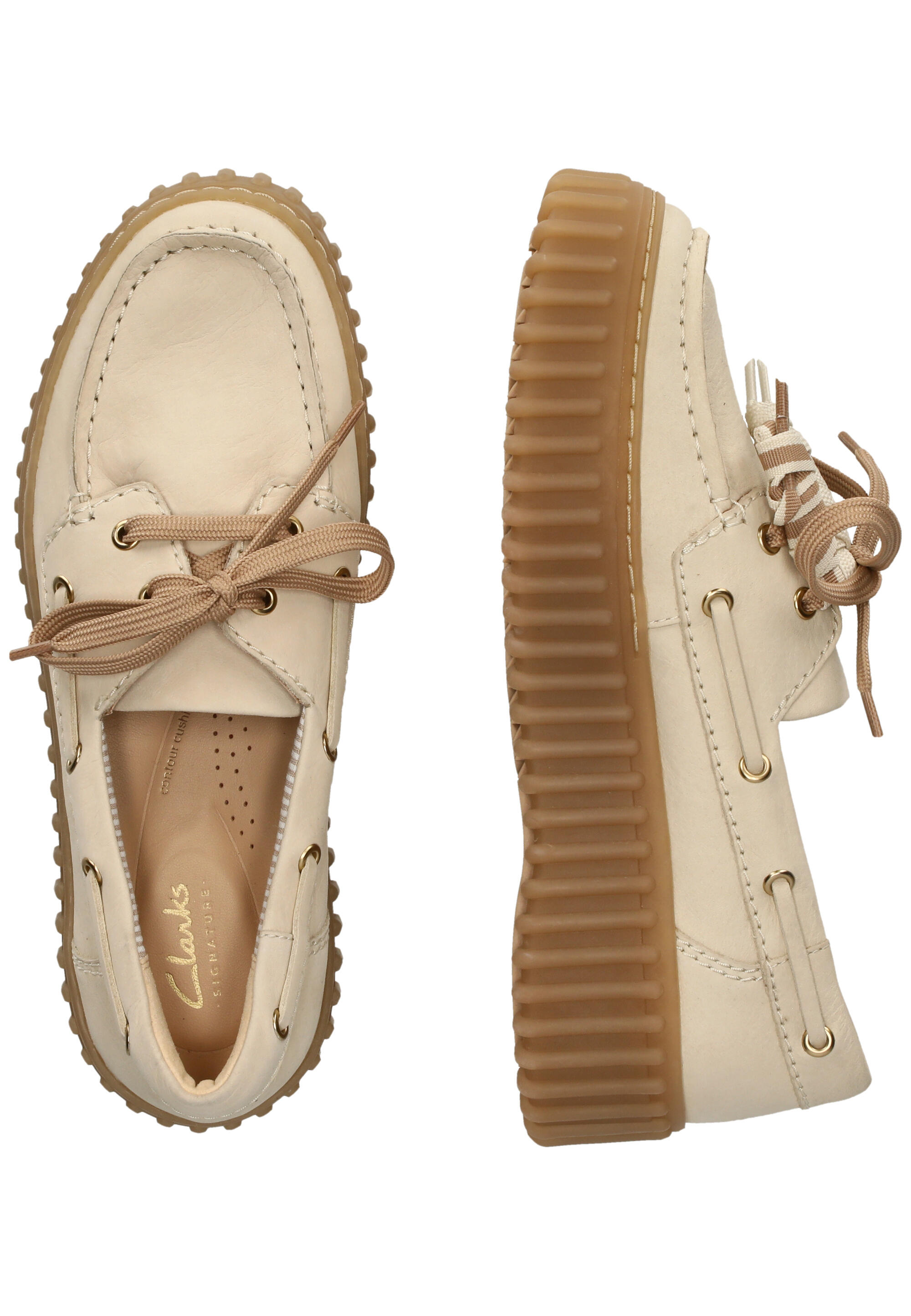 Buty CLARKS 26186302C Jasnobrązowy 6/15