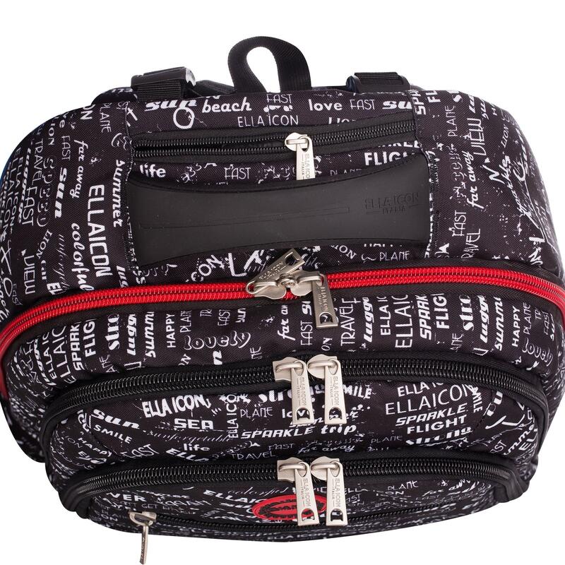 Ella Icon - Rucsac Tip Troler Urban - Negru - 50x35x22 cm