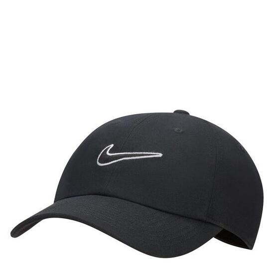 Casquette De Baseball Motif/style Swoosh CLUB (Noir)